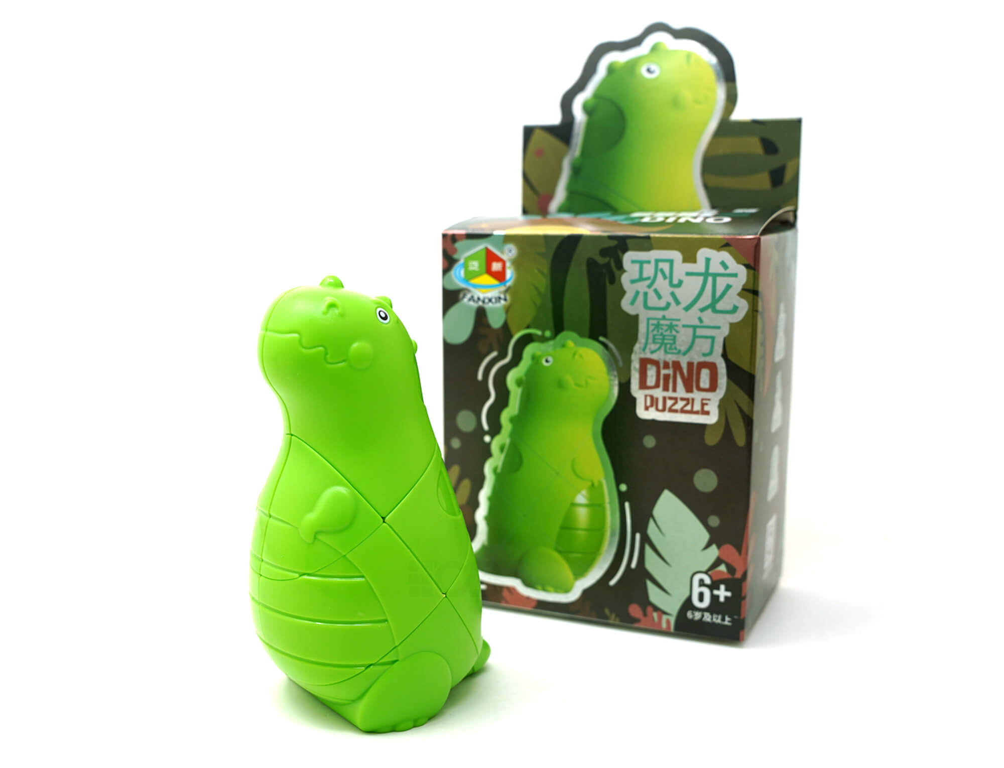 Cubo Mágico Dino Cube Tiranossauro Rex Fanxin — ângulo traseiro do shape mod