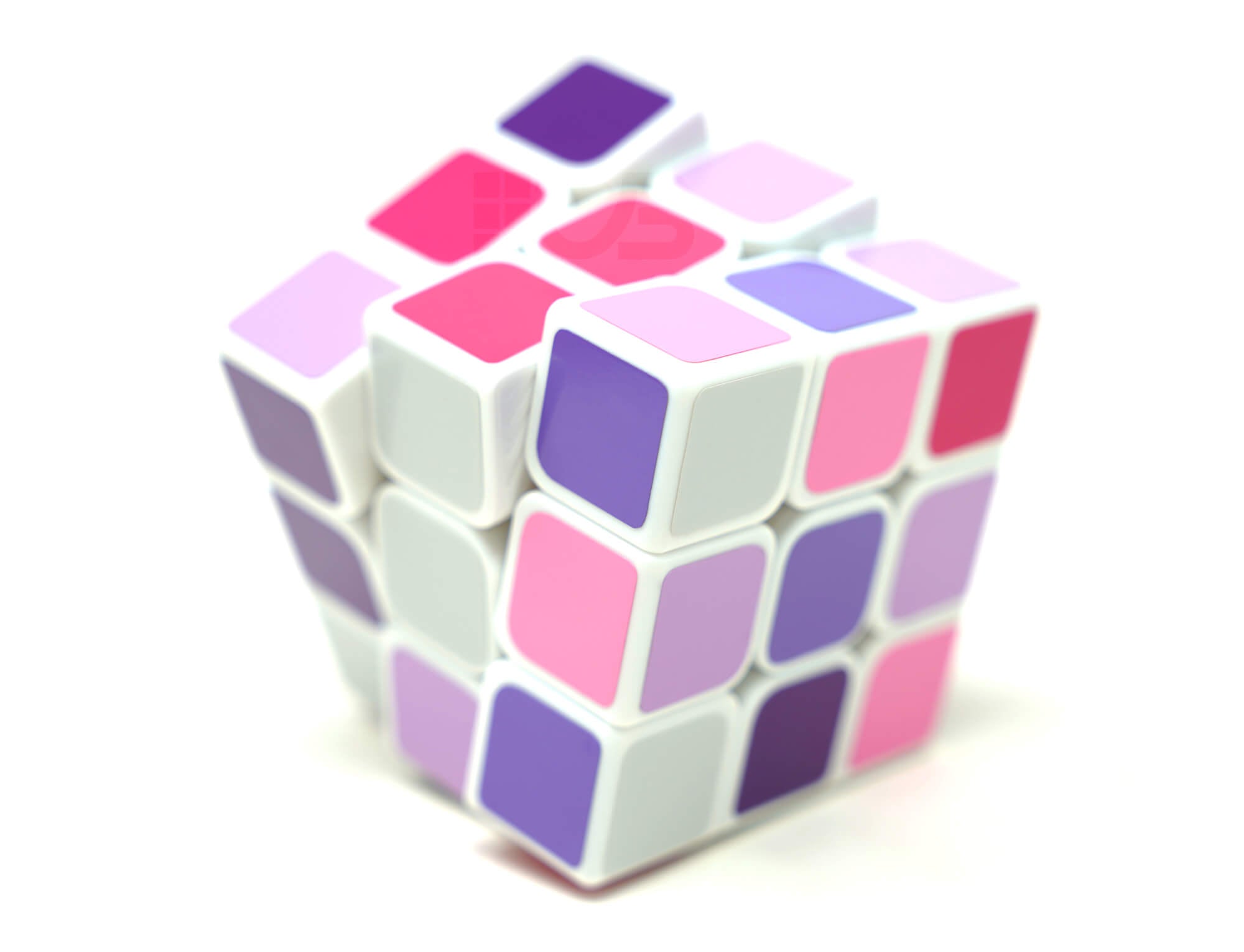 Cubo Mágico 3x3 Barbie — detalhe das peças e acabamento tradicional