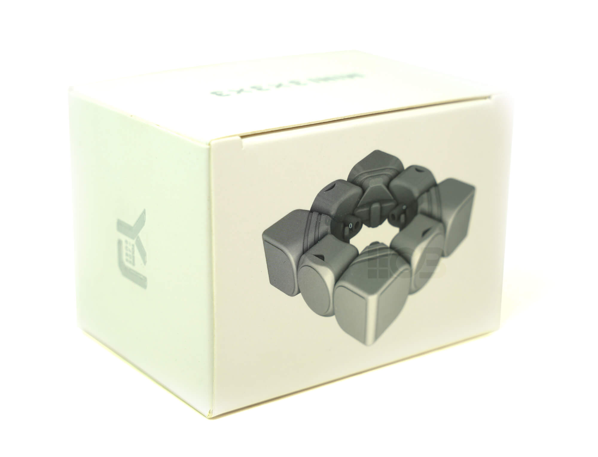 Cubo Mágico 3x3 Mini YJ visto de cima mostrando as peças coloridas