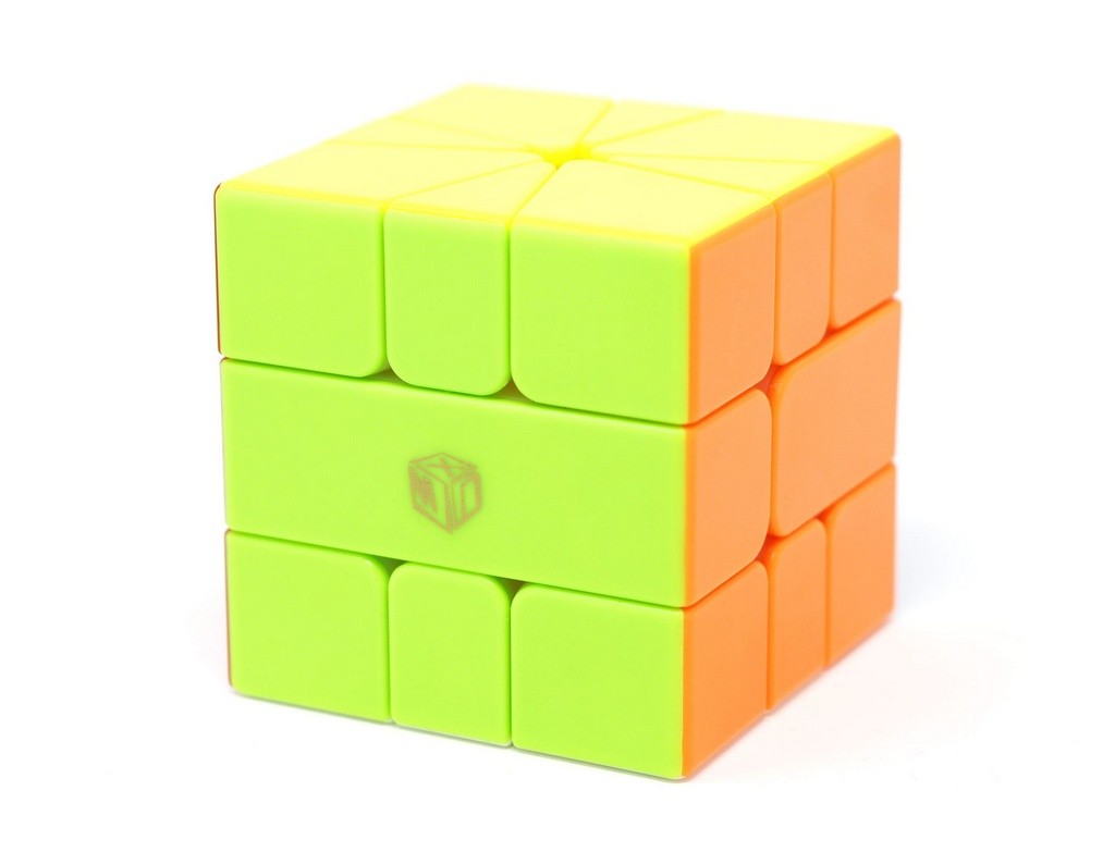 Embalagem do Square-1 X-Man Volt Magnético QiYi com o puzzle ao lado