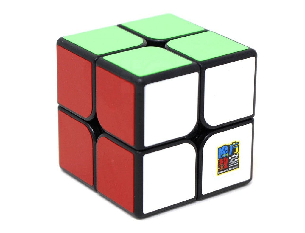 Cubo Mágico 2x2 MoYu Meilong — ângulo lateral mostrando mecanismo de giro