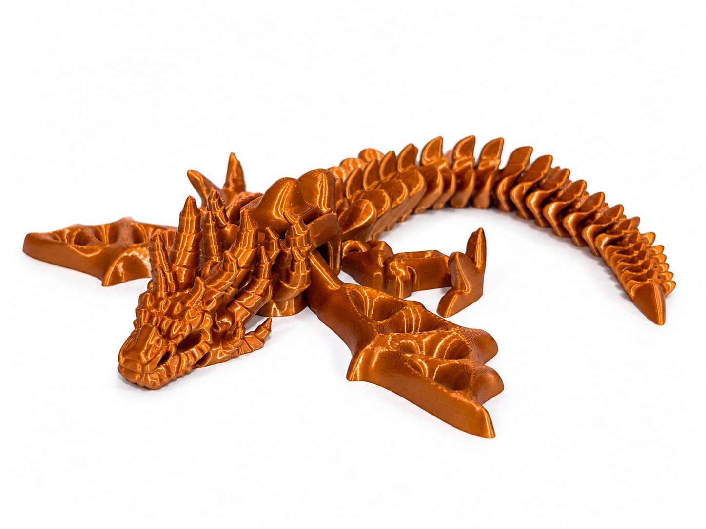 DRAGÃO ARTICULADO 3D BRONZE