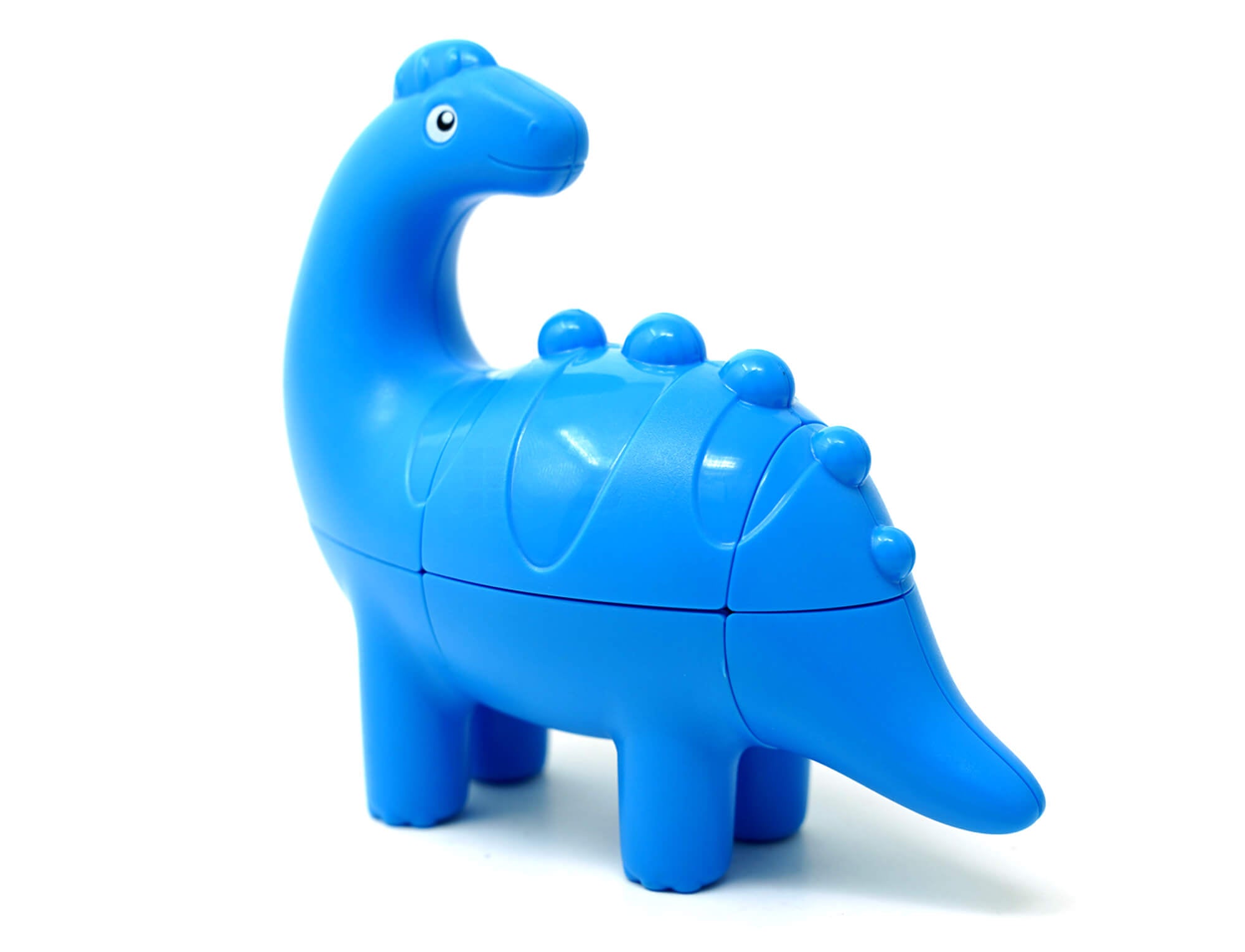 Diplodocus 2x2x3 Fanxin resolvido — vista frontal mostrando o formato do dinossauro