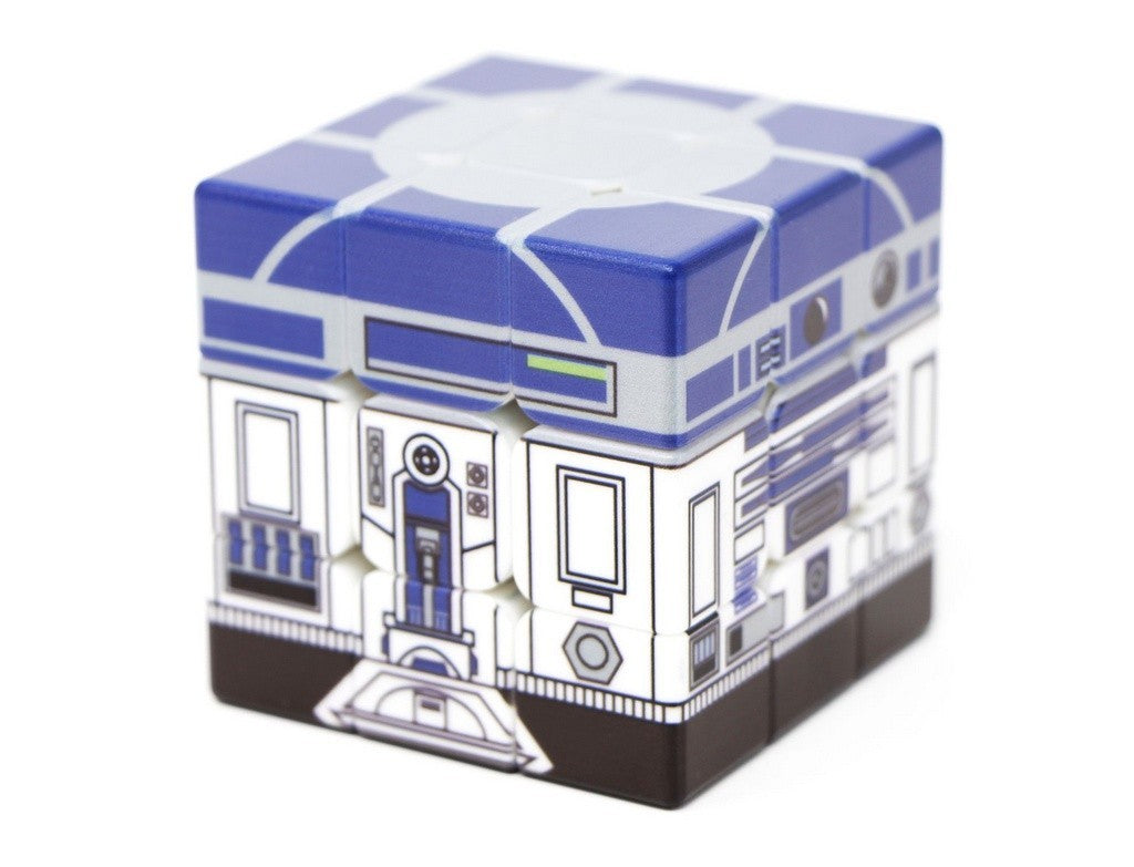 Cubo Mágico 3x3 personalizado R2D2 Vinci Cube — vista frontal com impressão UV do personagem