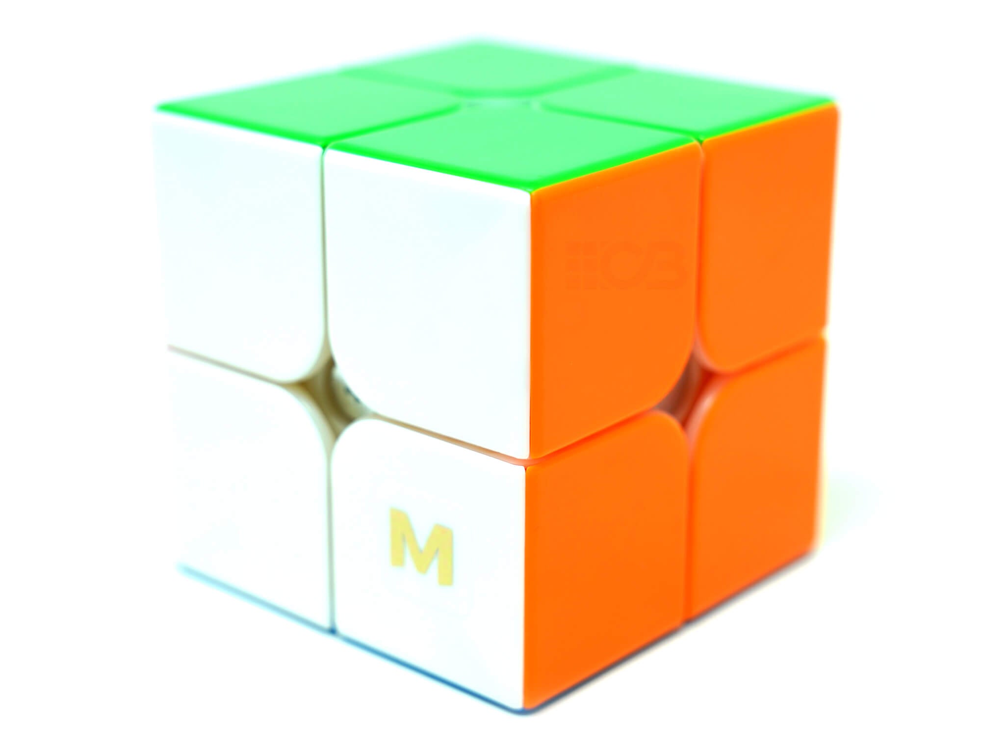 Cubo Mágico 2x2 MGC Elite 2 — vista em perspectiva destacando o mecanismo