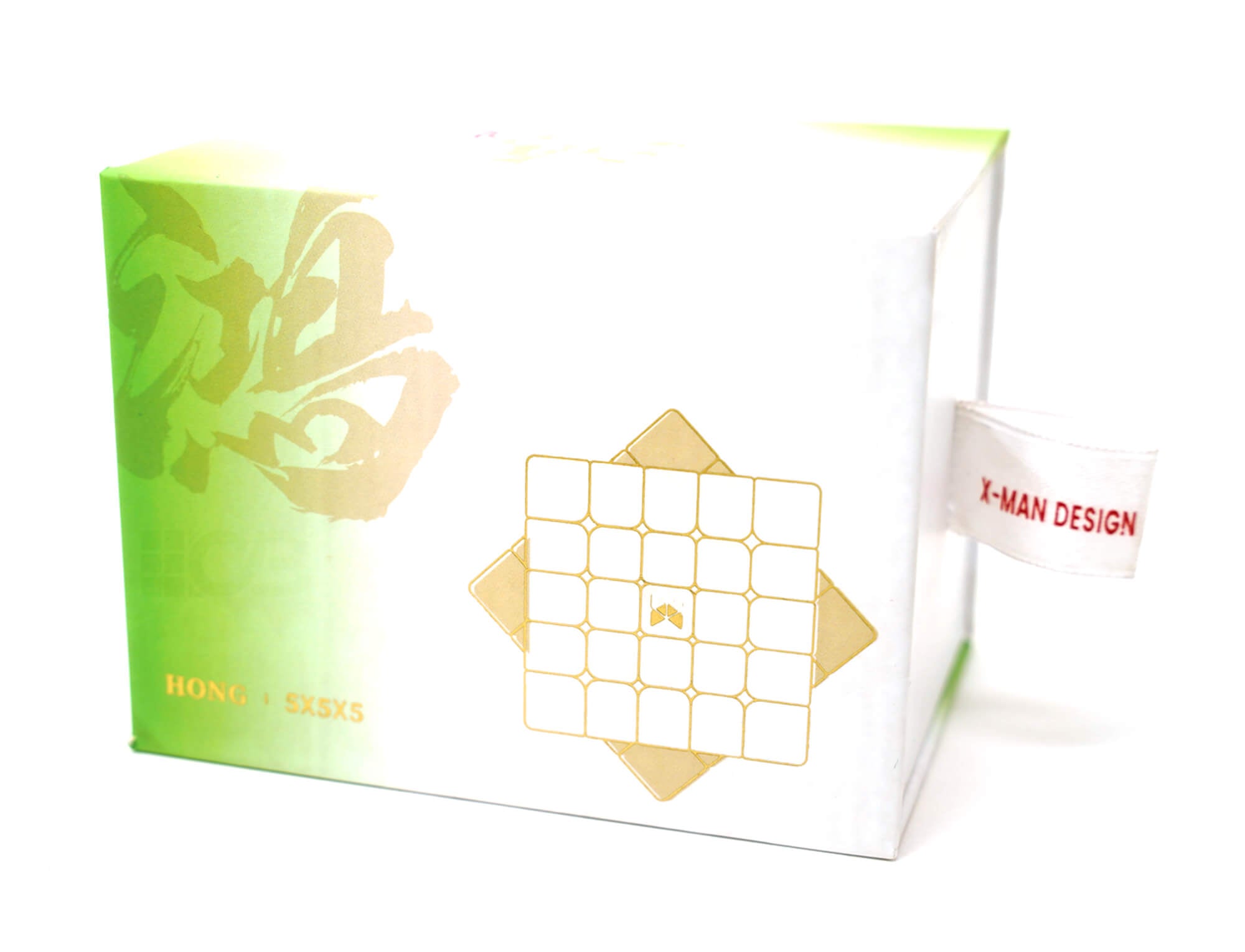 Embalagem do Cubo Mágico 5x5 QiYi X-Man Hong Ball Core UV Coated Magnético