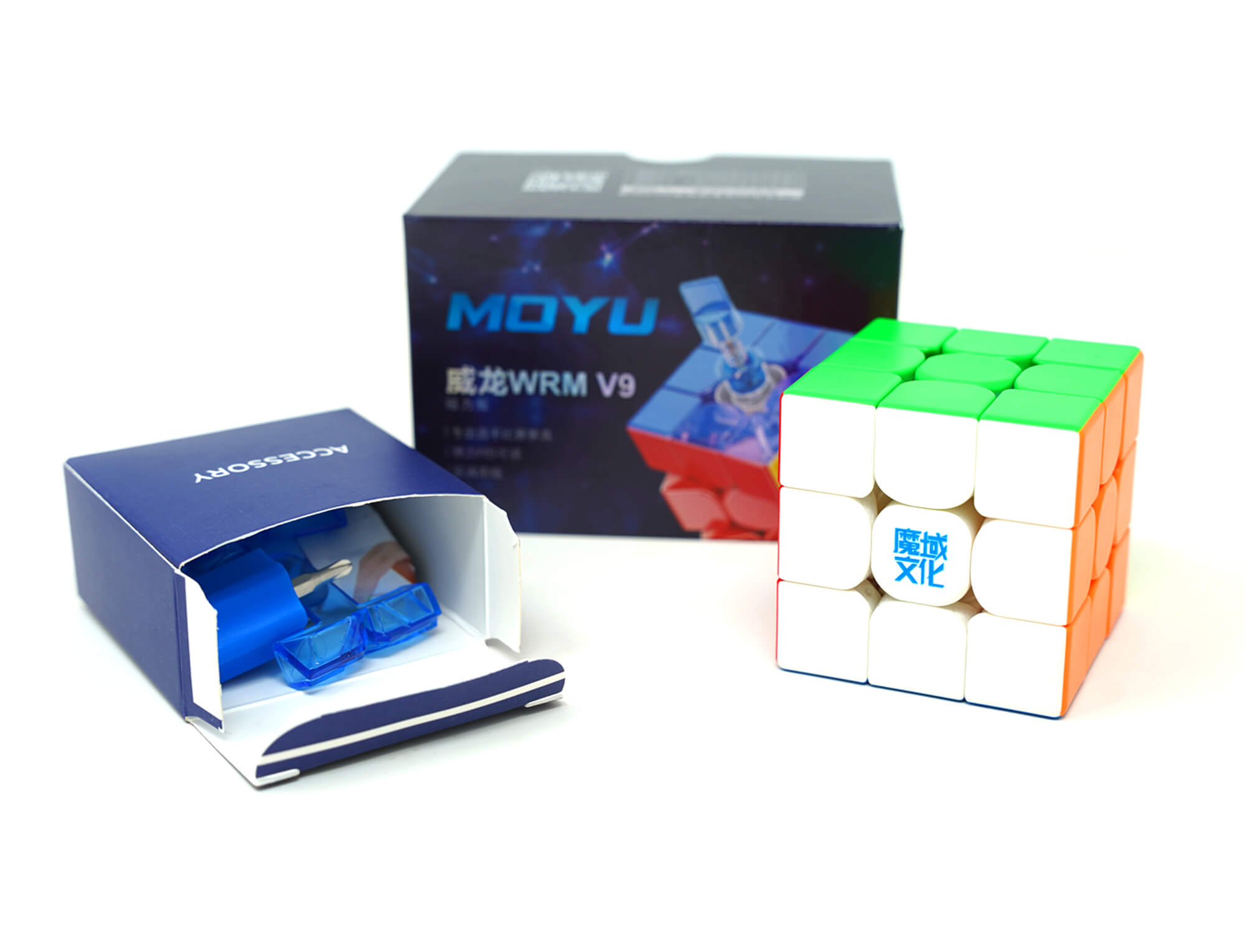 WeiLong WRM V9 MoYu em ângulo mostrando as camadas e acabamento stickerless
