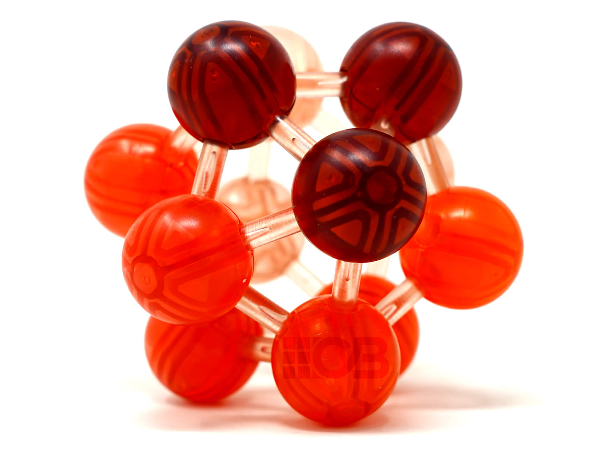 Kong Ming Space Ball Lock QiYi com peças separadas mostrando o mecanismo interno