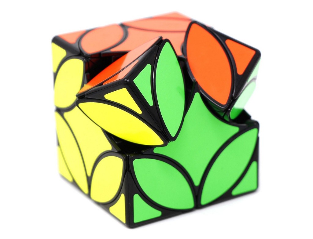 Detalhe da textura tátil e do acabamento colorido do Coin Cube QiYi