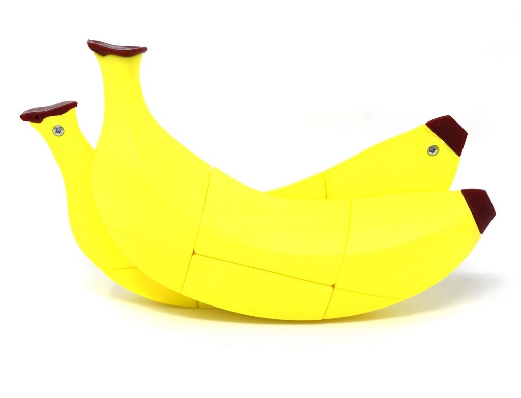 Shape mod Banana 2x2x3 Fanxin — vista lateral evidenciando o design curvo e as camadas do cuboide