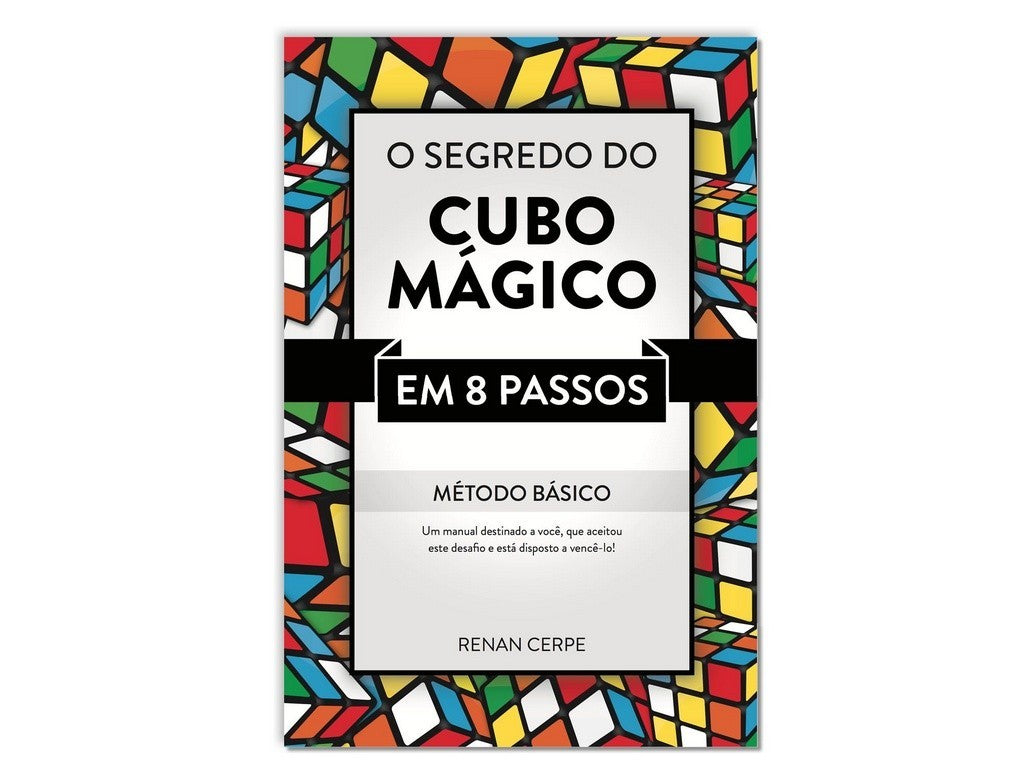 Páginas internas do livro mostrando o Método Básico de solução do Cubo Mágico