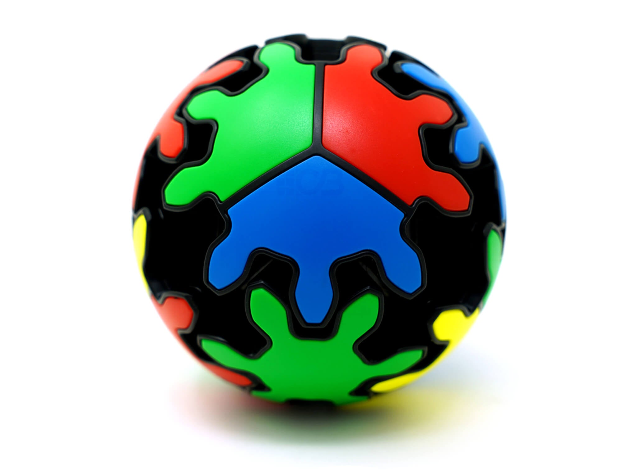 Gear Shift Ball QiYi — ângulo lateral destacando o mecanismo de engrenagens visíveis
