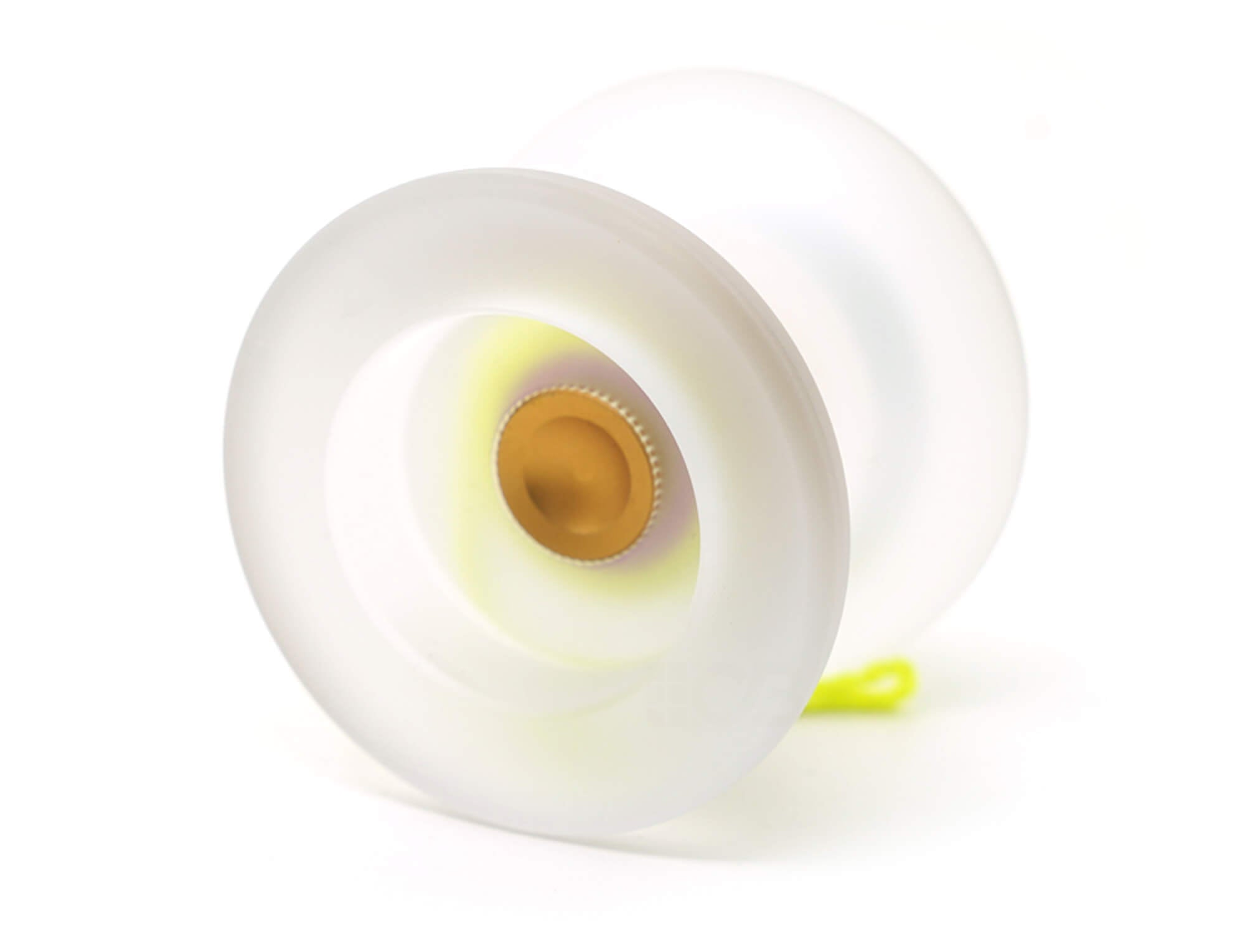 Ioiô D2 Yoyo Formula com acabamento clear frost visto de frente