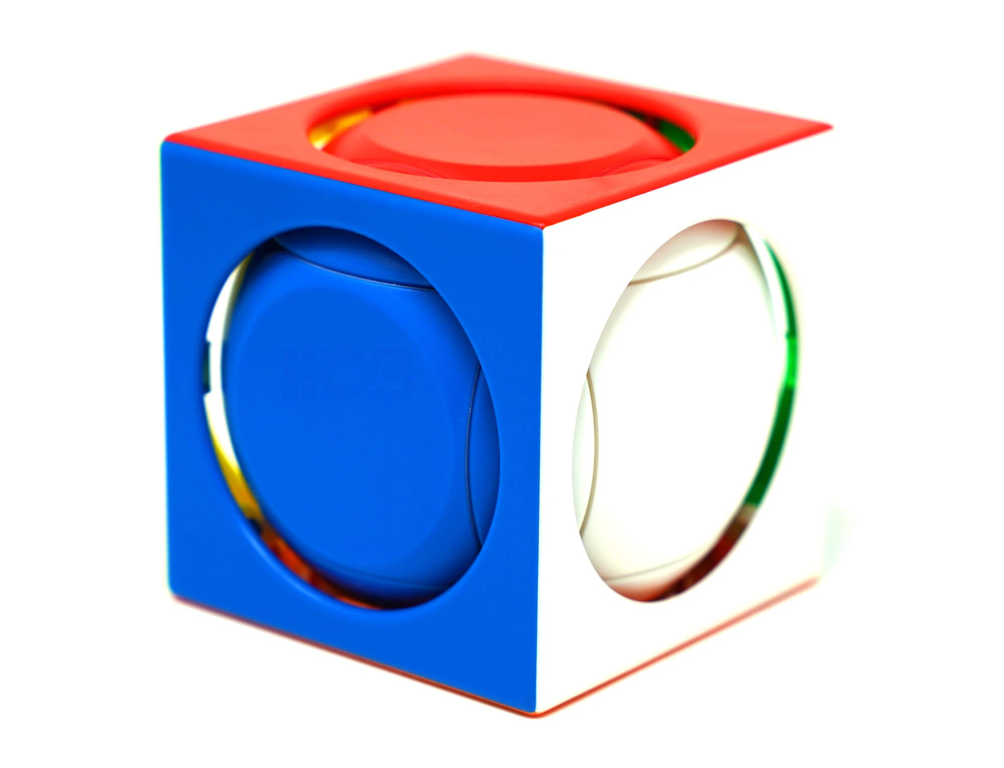 Cuboide Finhop Tianyuan 2 com peças coloridas destacando o acabamento stickerless