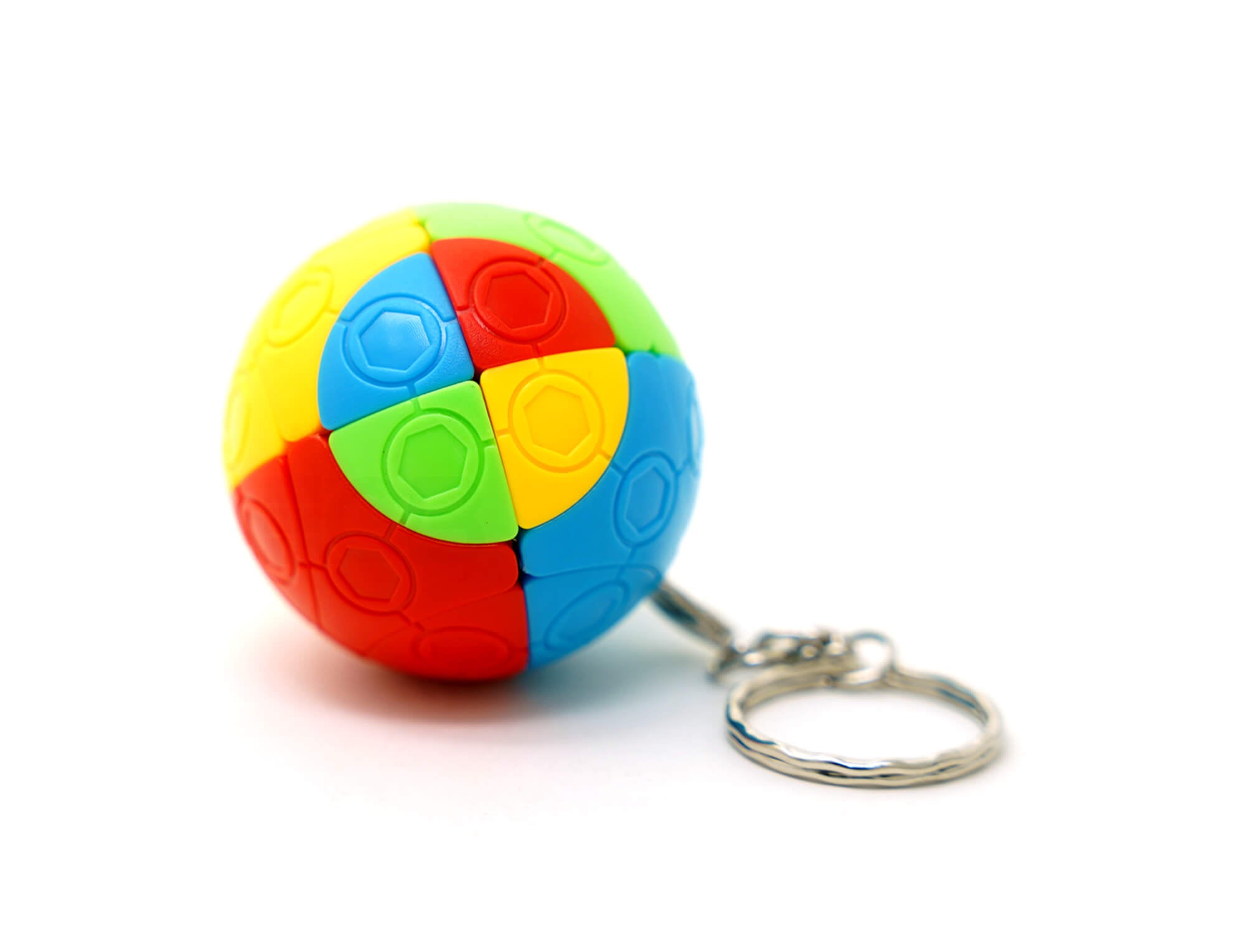 Chaveiro Marusenko Sphere Fanxin — vista frontal do puzzle esférico colorido