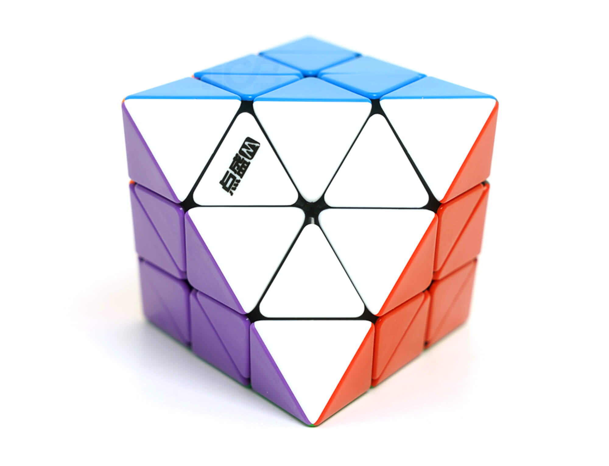 FTO Octaedro Magnético Diansheng Black Internal — vista frontal do puzzle de oito faces