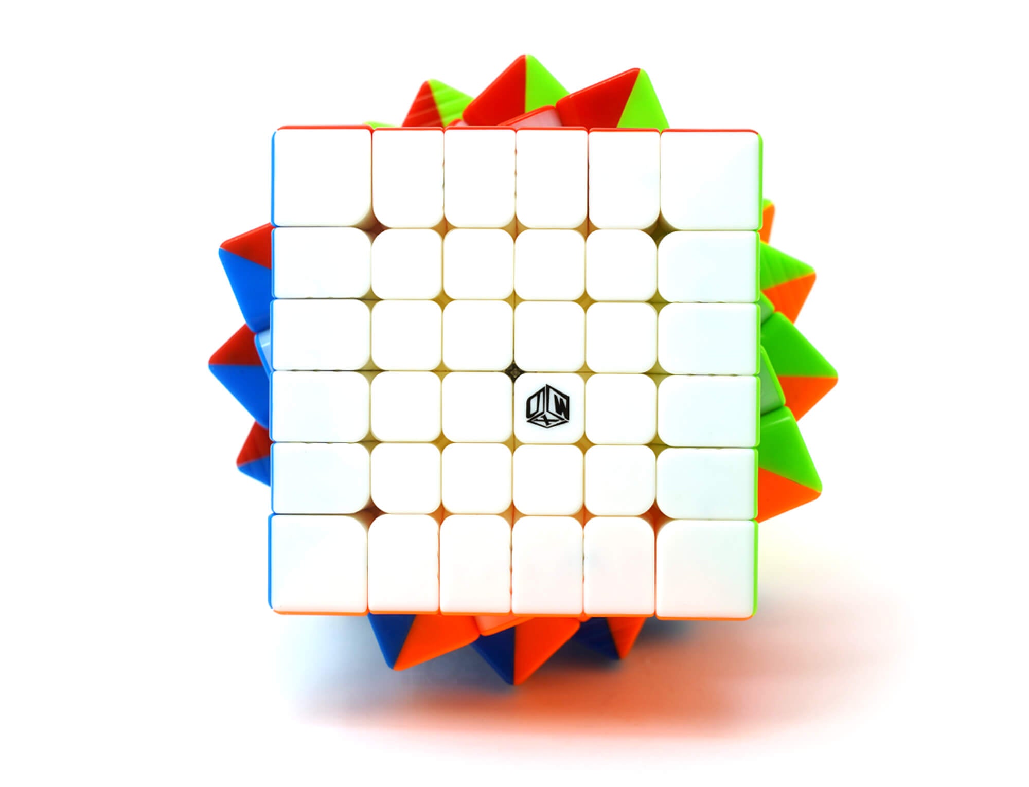 Cubo Mágico 6x6 X-Man Shadow V2 Magnético QiYi stickerless — vista frontal