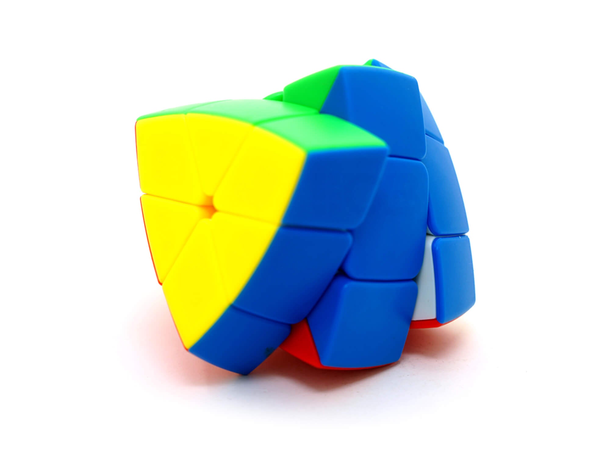 Cubo Mágico Five Axis 3x3 SengSo colorido visto de frente mostrando o shape mod com cinco eixos