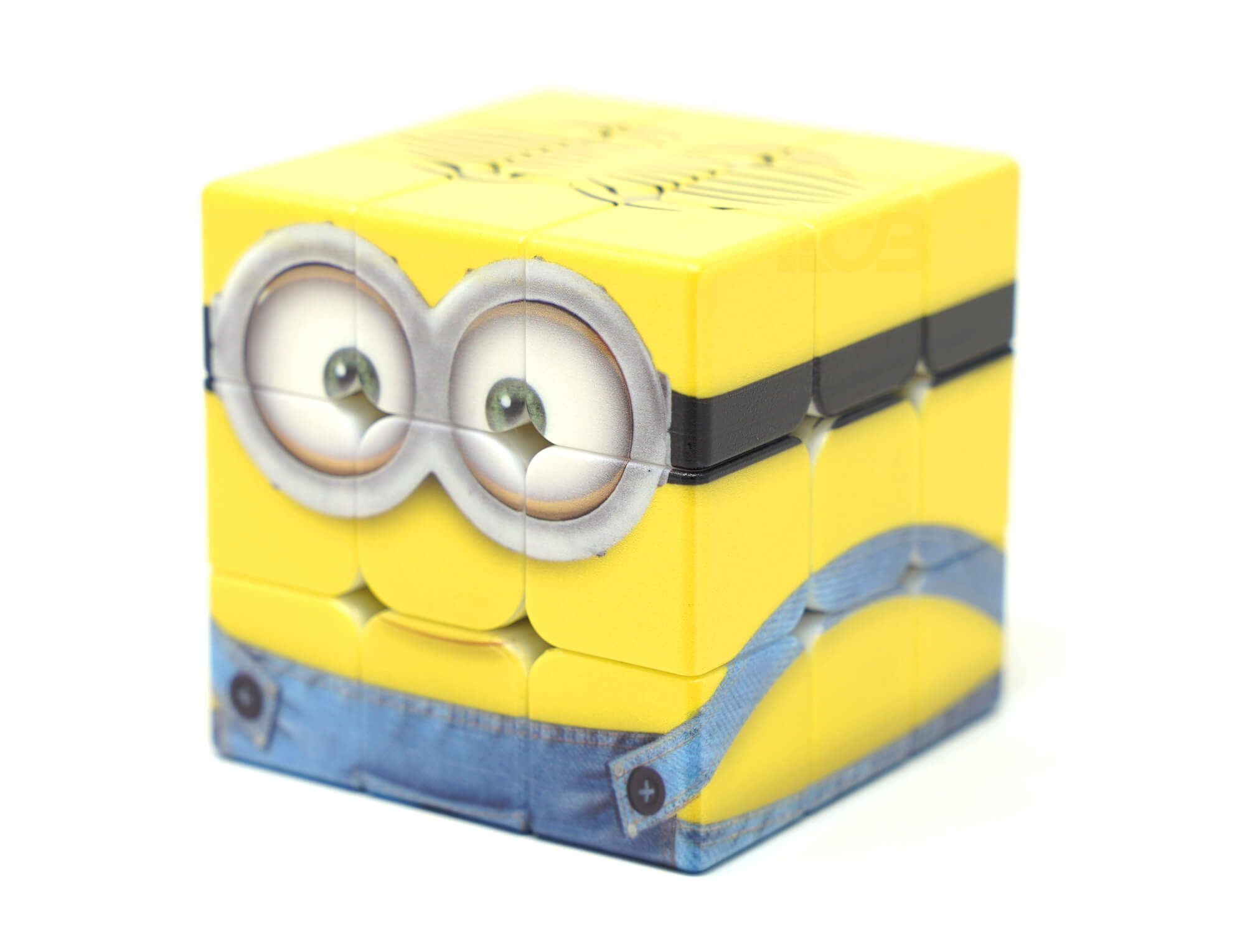 Cubo Mágico Minions Vinci Cube com faces coloridas e personagens em destaque