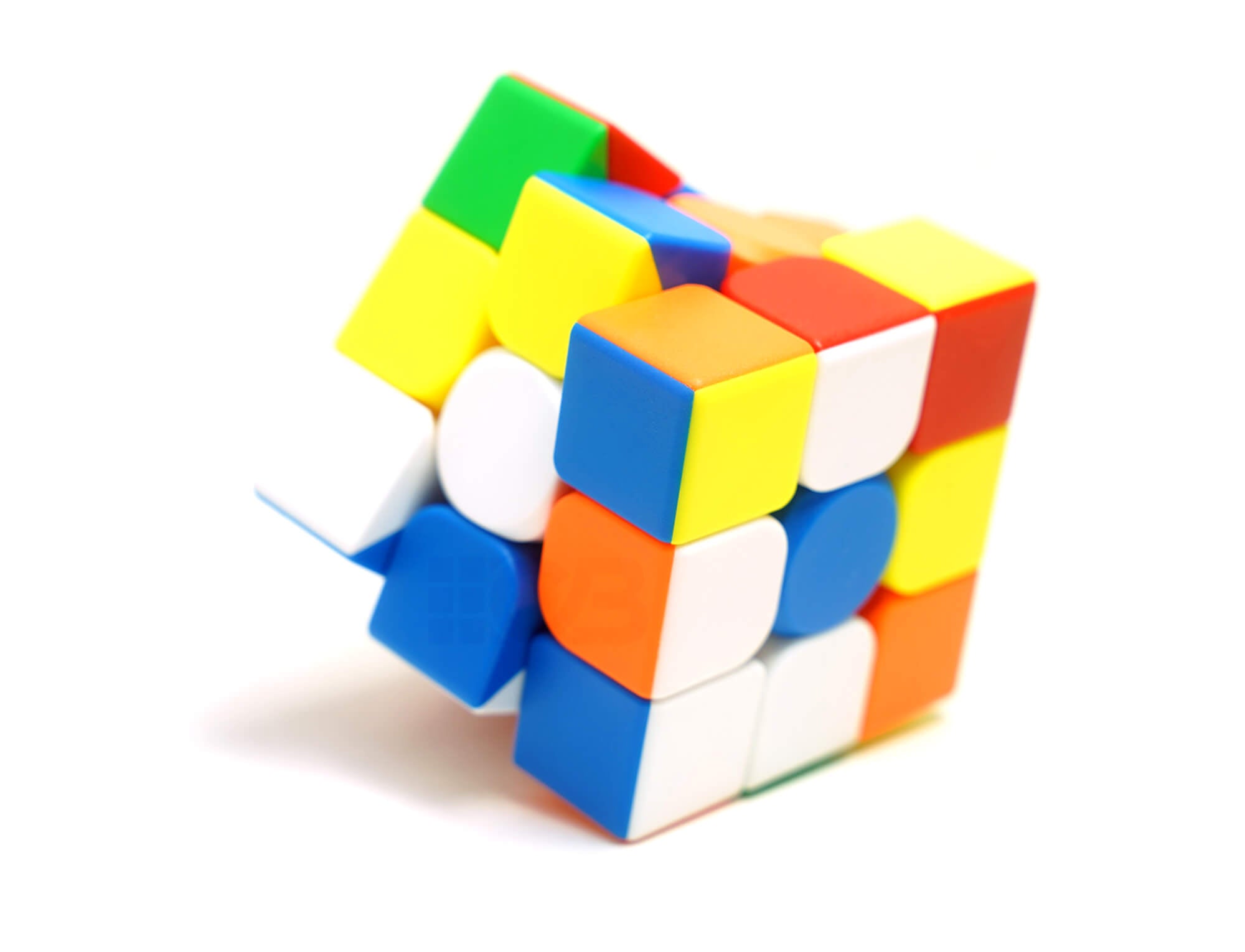 Cubo Mágico 3x3 Diansheng Solar 3E — ângulo lateral mostrando as camadas
