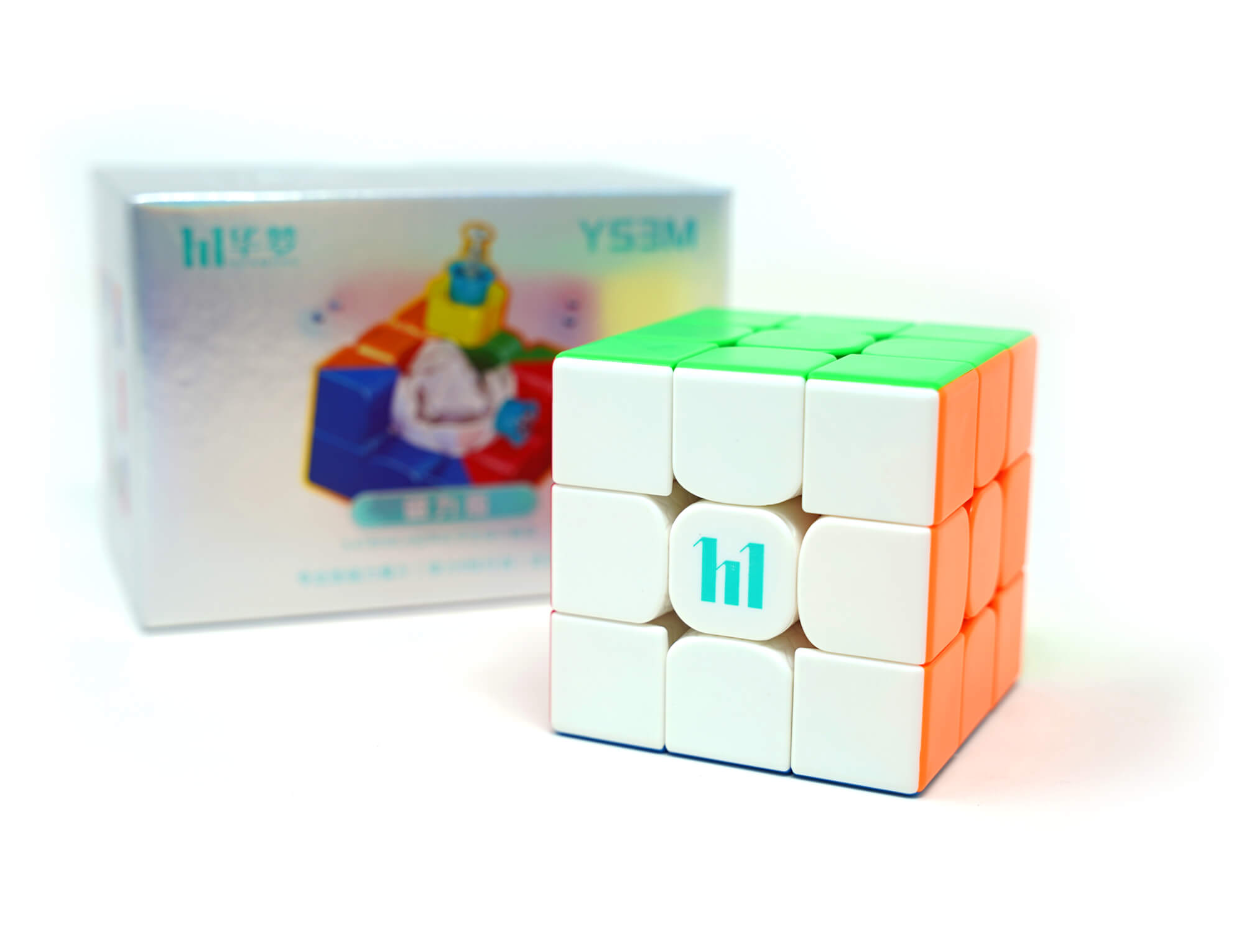 HuaMeng YS3M 3x3 Magnético — vista traseira com acabamento stickerless