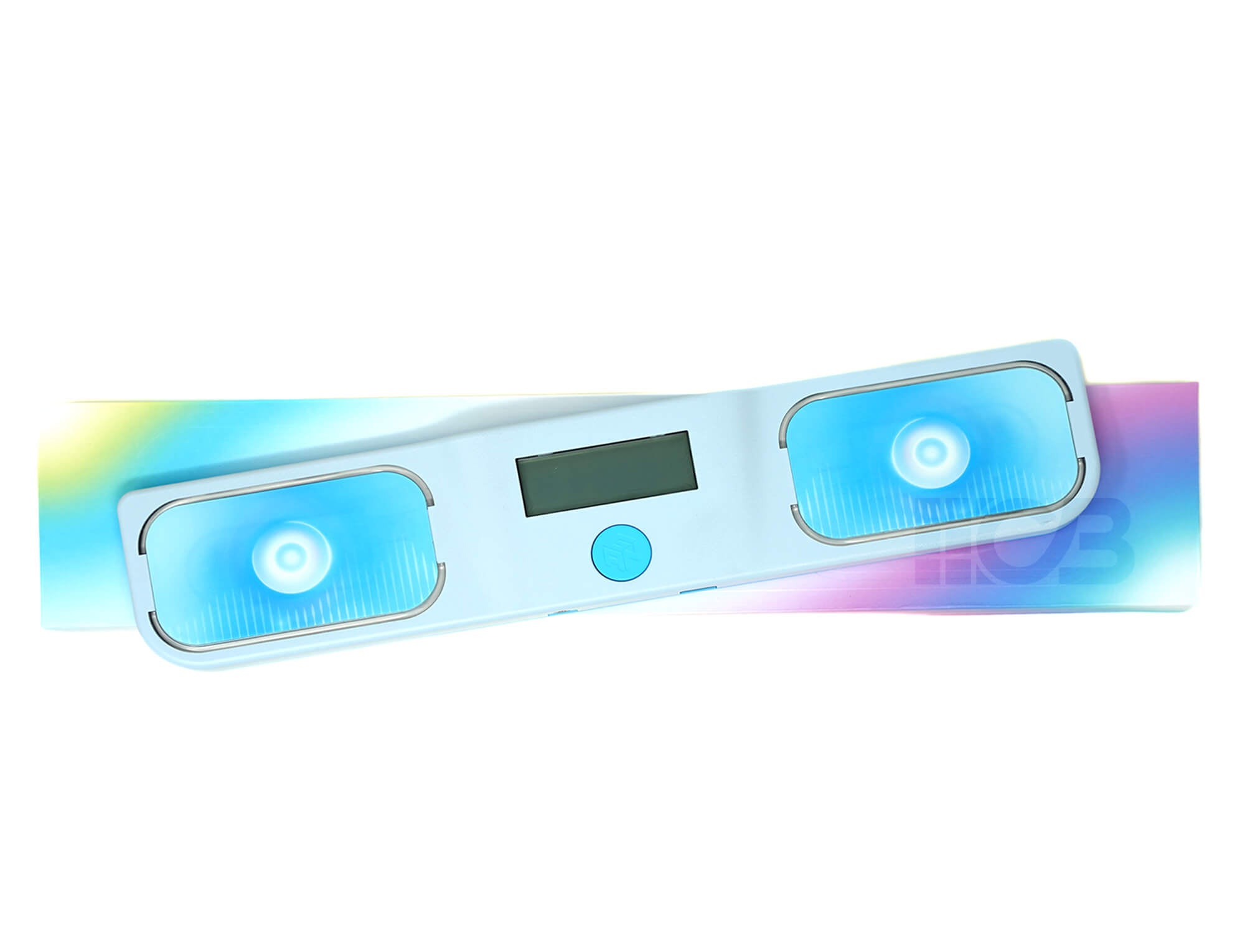 GAN Smart Timer Halo branco — vista frontal do cronômetro com aro iluminado