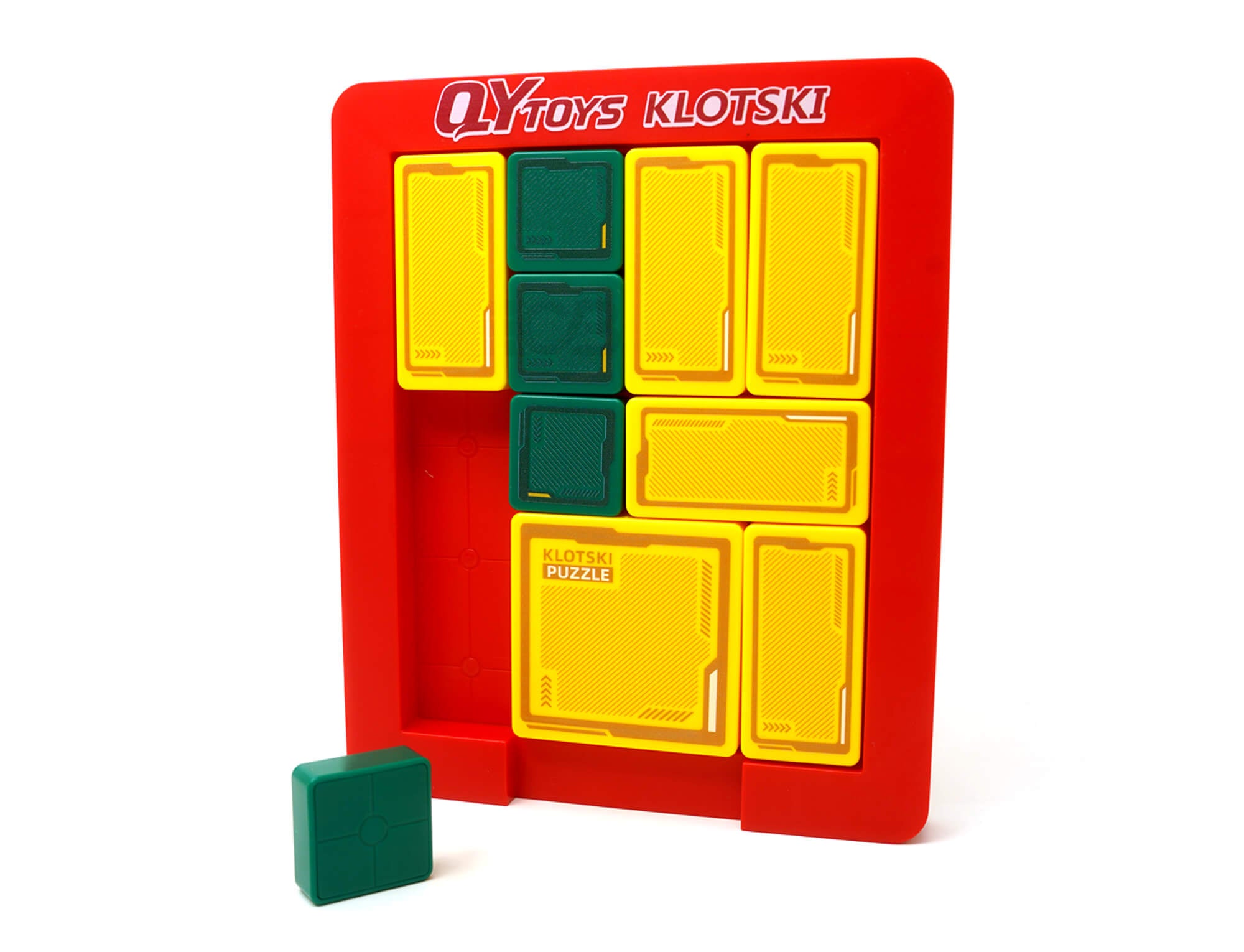 Racha Cuca QiYi visto de cima, mostrando o layout do puzzle e a peça principal a ser liberada