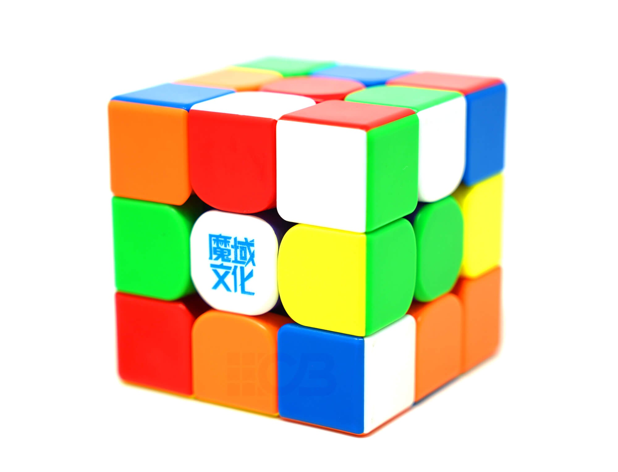 Cubo WRM V9 com camada superior girada mostrando fluidez do sistema MagLev