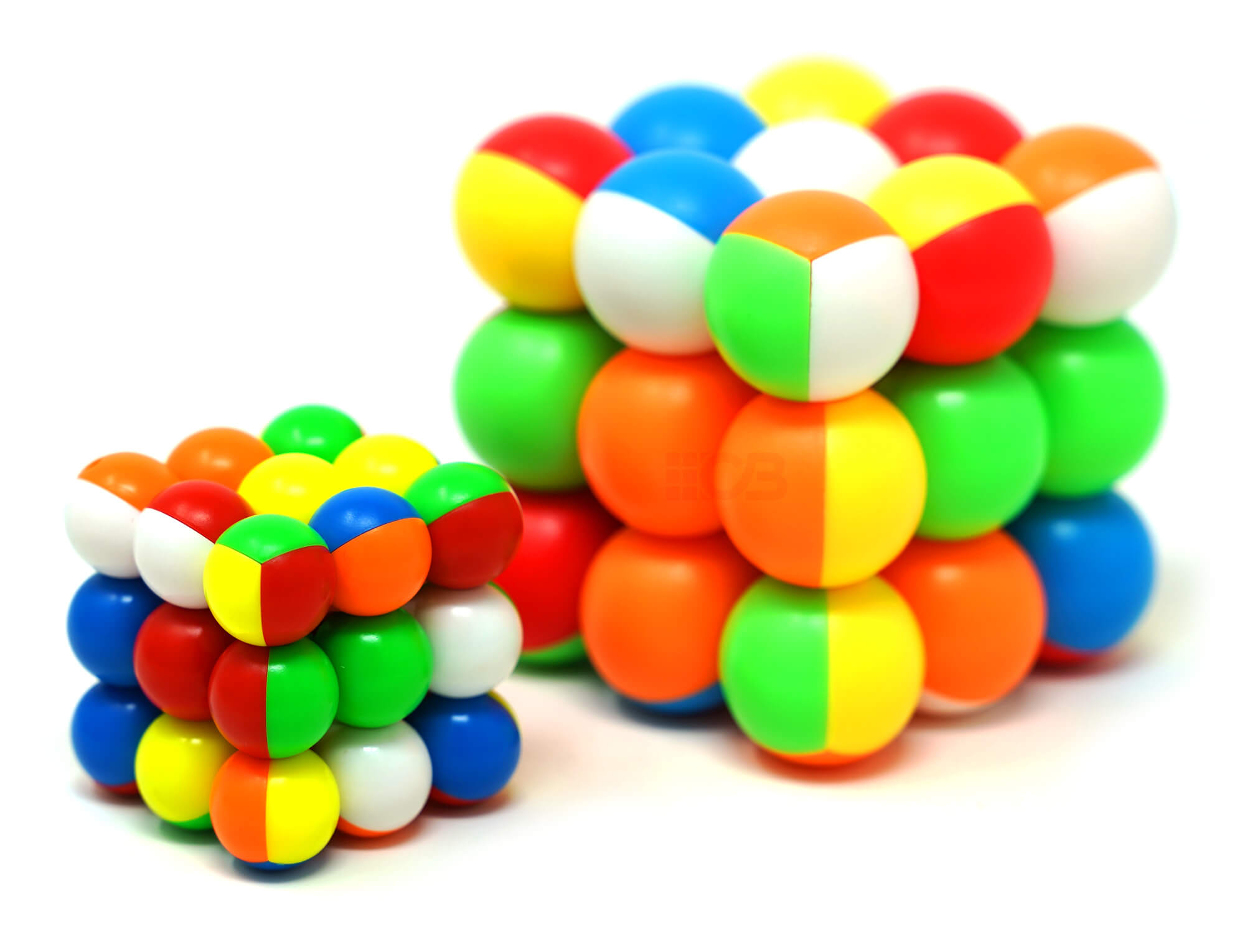 Kit cubo mágico bolas YJ stickerless — visão geral do conjunto