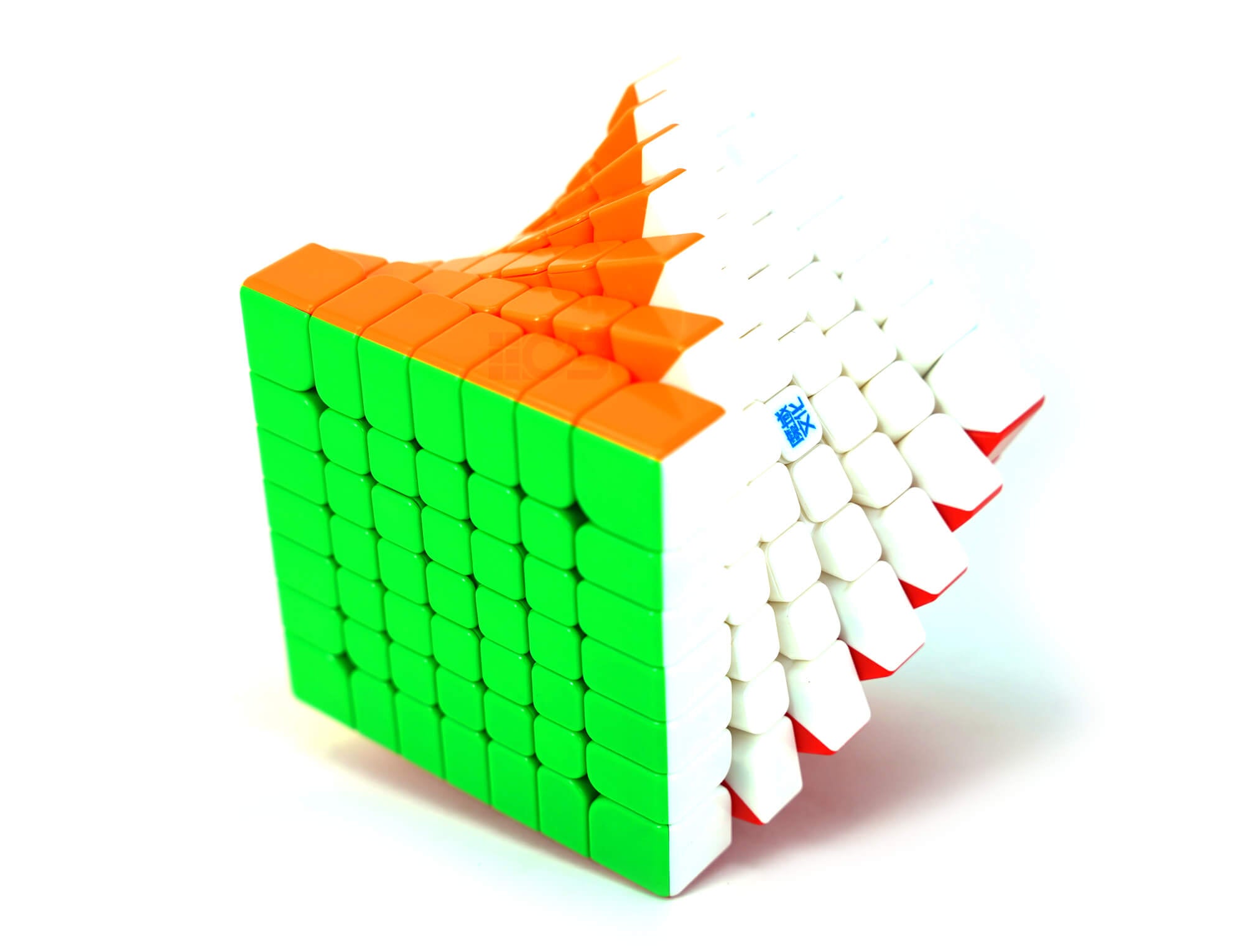 Cubo Mágico 7x7 MoYu Aofu WRM Magnético — ângulo lateral mostrando as 7 camadas