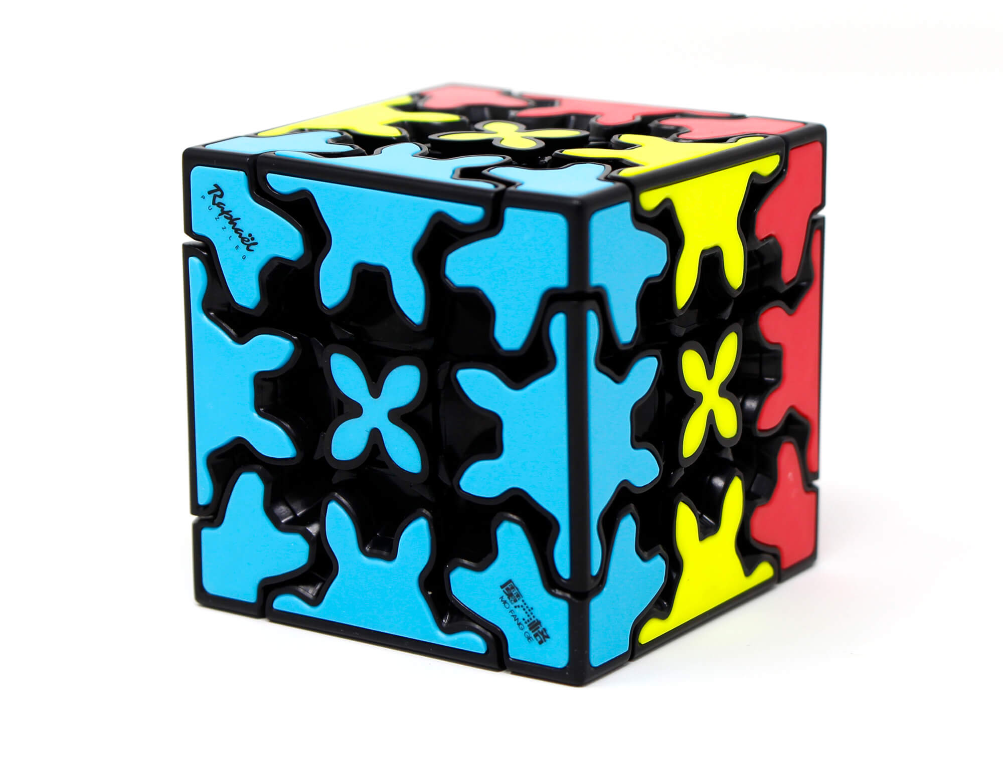 Detalhe das engrenagens coloridas do Gear Cube Kids QiYi