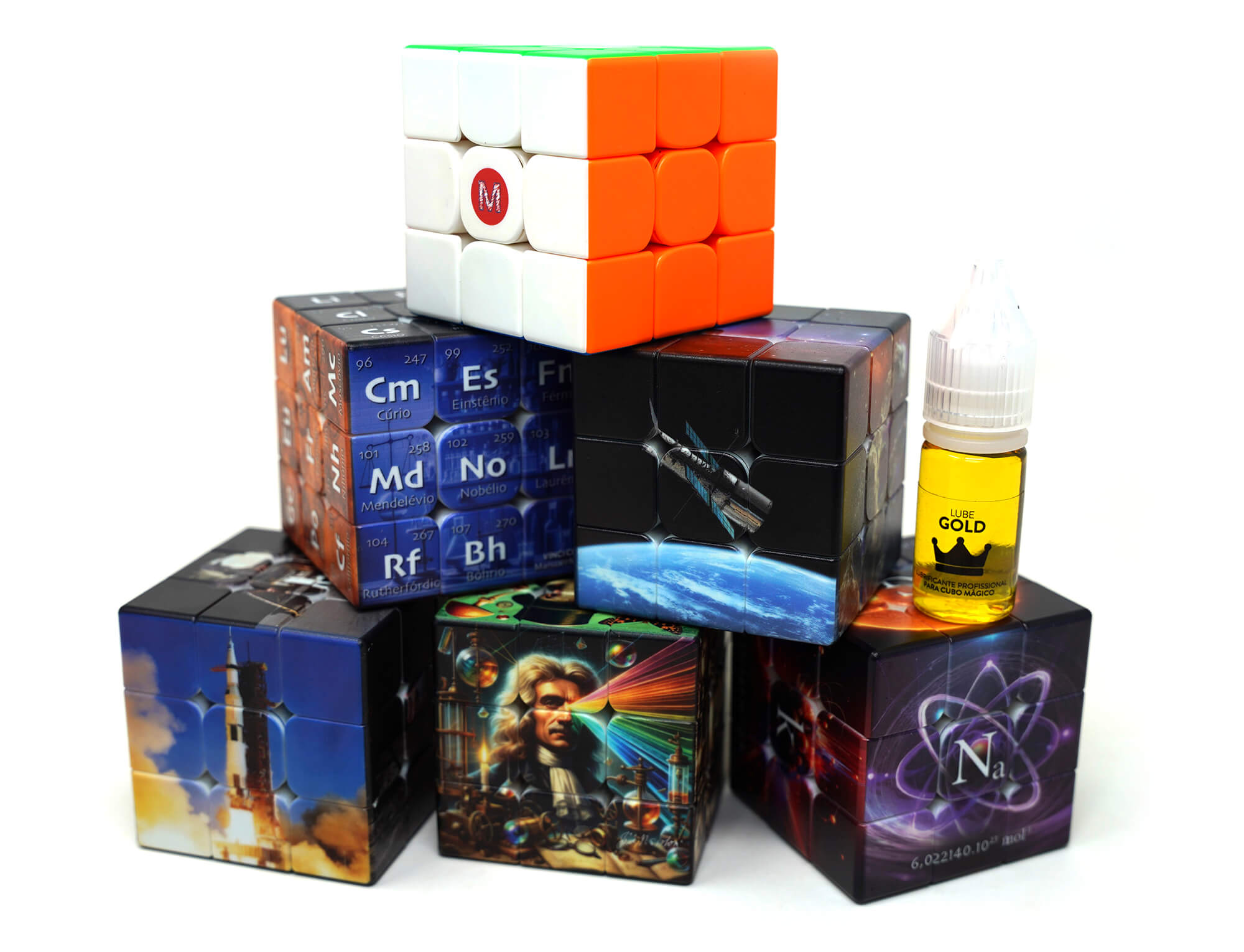 Super Kit Manual do Mundo com cubo mágico e acessórios — vista frontal da embalagem