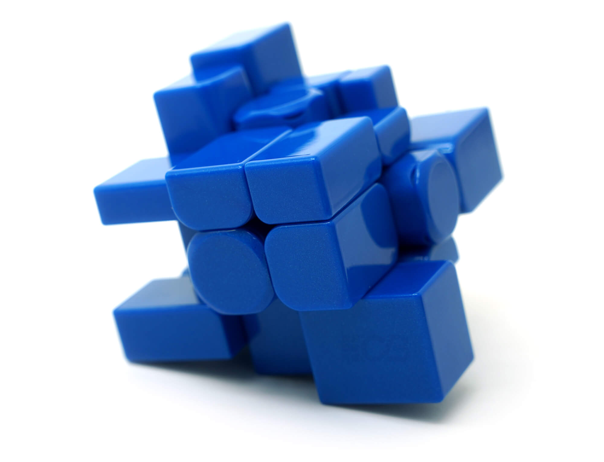 Mirror Blocks 3x3 MoYu Magnético azul — cubo desmontado mostrando camadas
