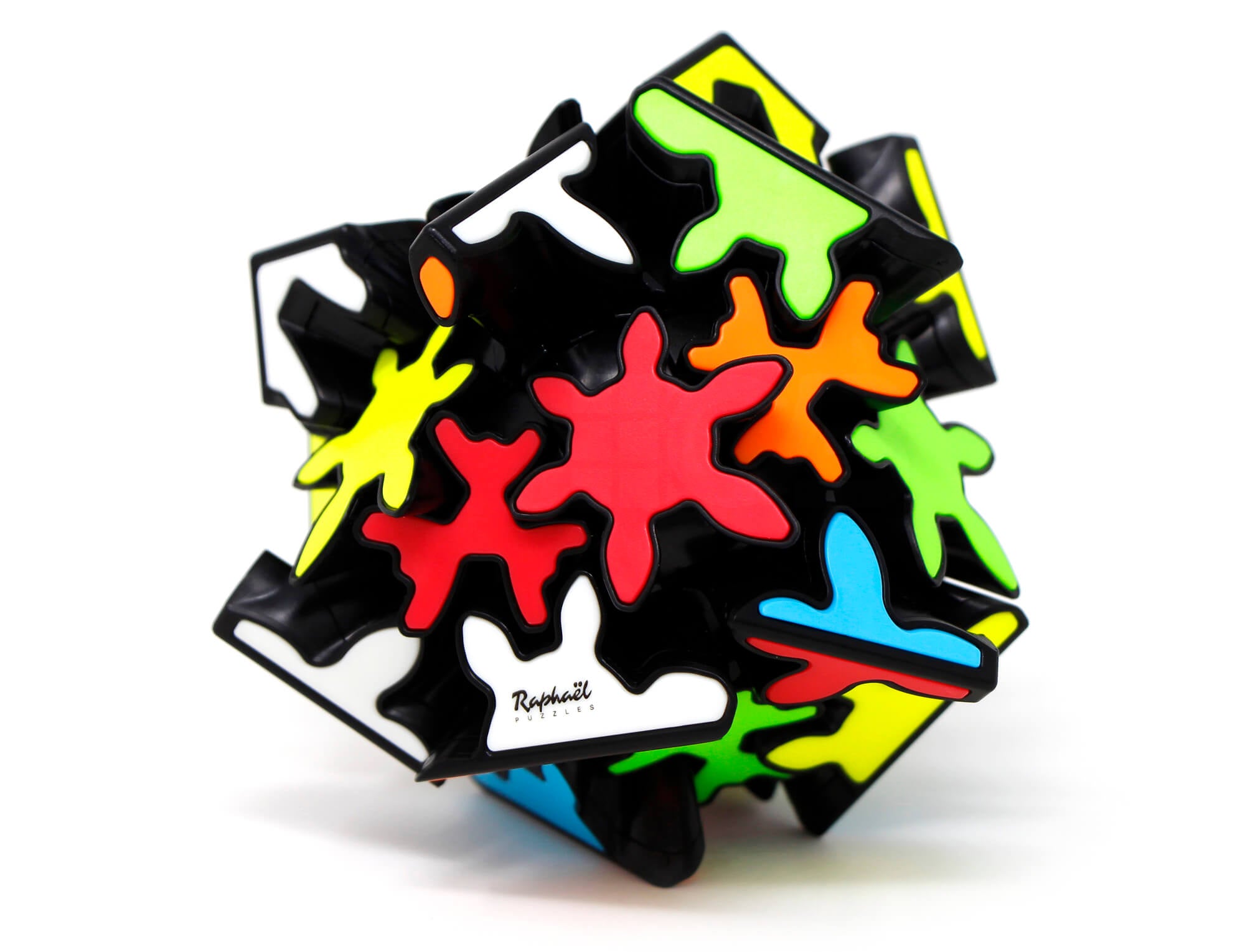 Gear Cube 3x3 QiYi Crazy resolvido, mostrando as seis faces
