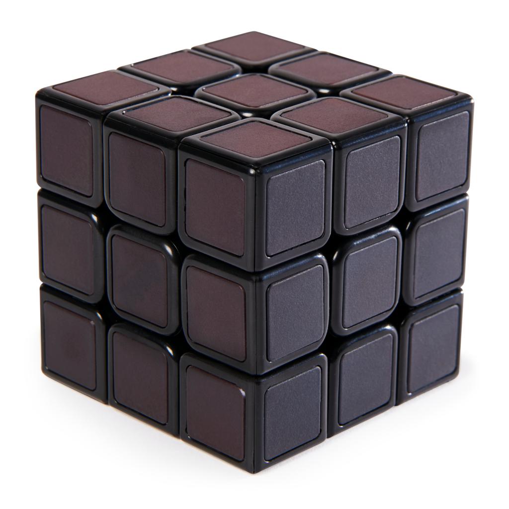 Cubo Mágico 3x3 Phantom Rubik's completamente preto sobre superfície branca