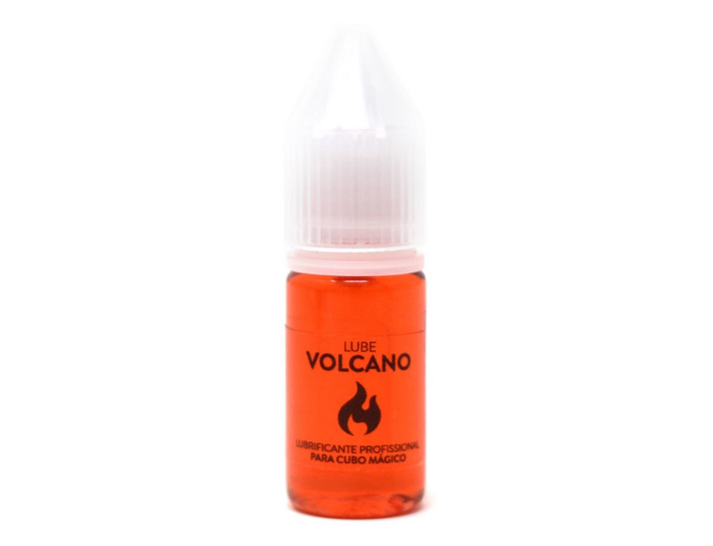 Lubrificante Volcano Cuber Pro para Cubo Mágico — frasco individual sobre fundo claro