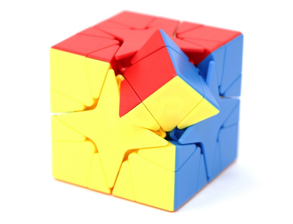 Polaris Cube MoYu Meilong com peças coloridas em destaque, ângulo lateral