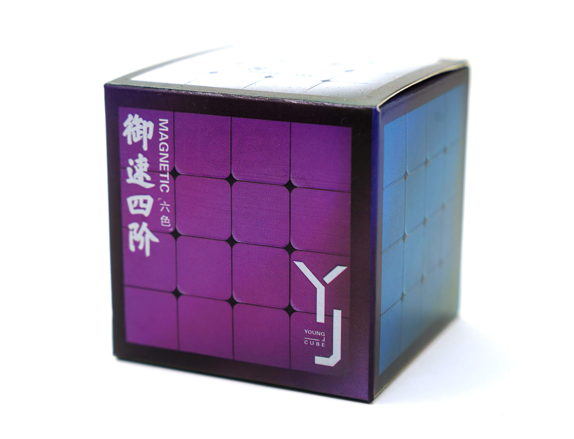 Embalagem do YJ YuLong V2M 4x4 Magnético com o cubo ao lado