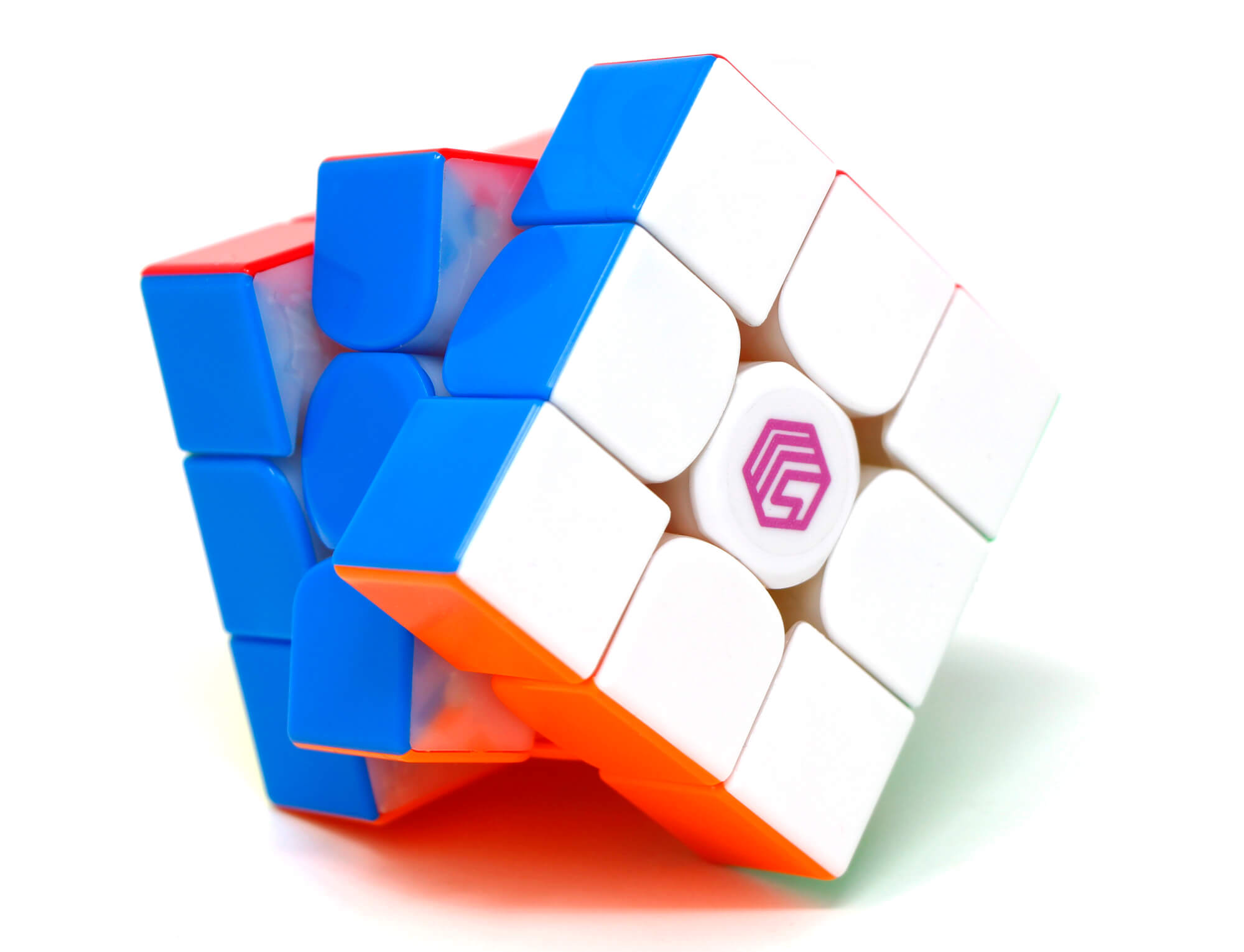 Cubo Mágico 3x3 MSCube MS3 V1 Magnético stickerless — vista frontal