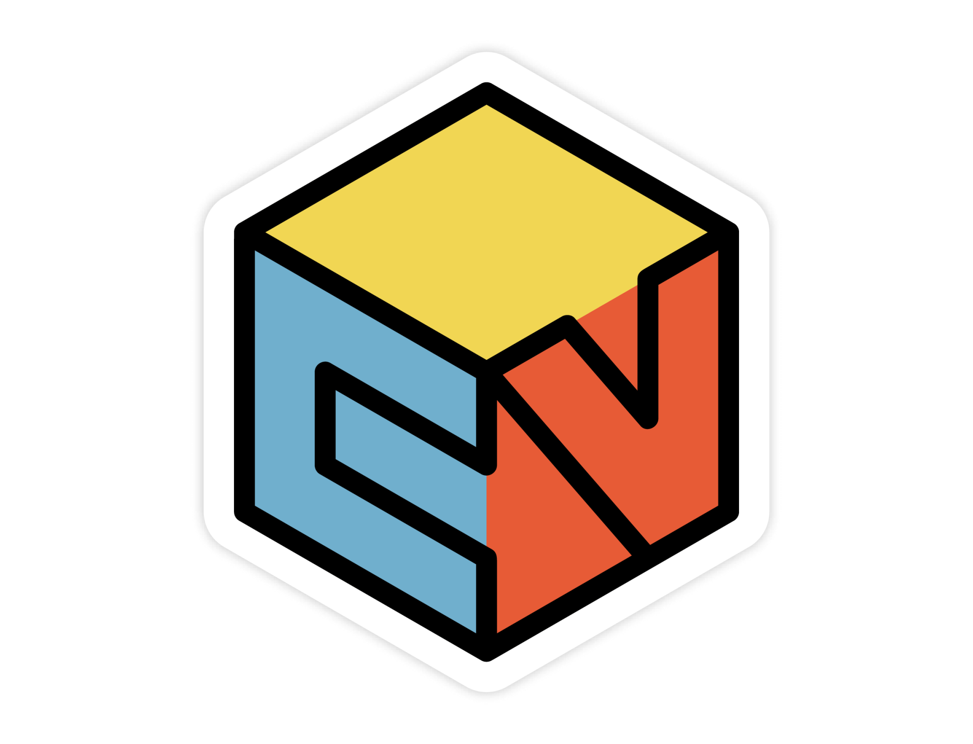 Modelo de adesivo exclusivo Cuber Brasil