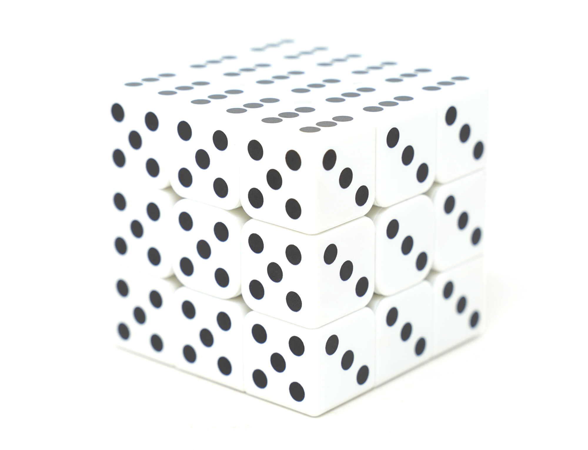 Vista superior do Cubo Mágico Dado personalizado Vinci Cube