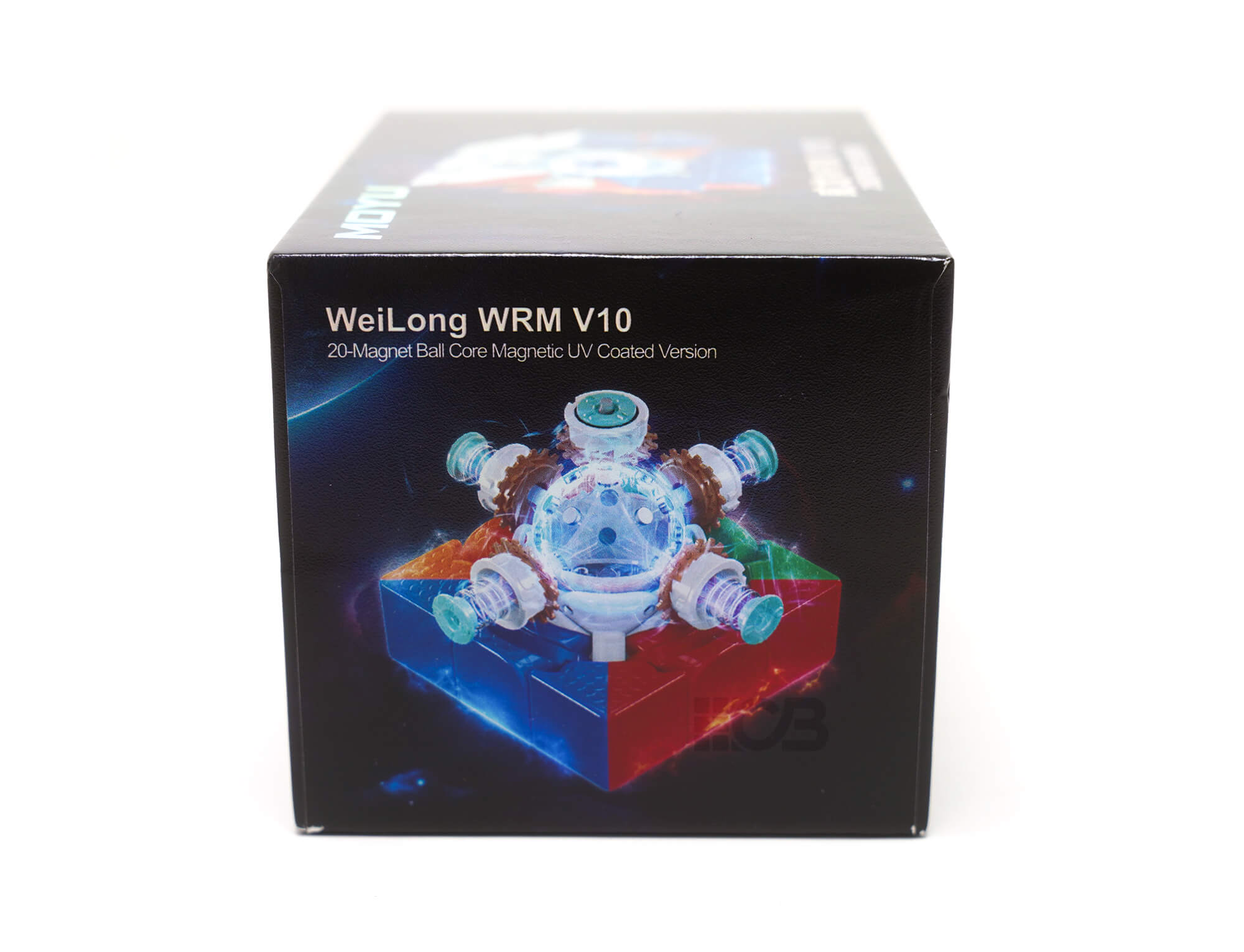 Cubo Mágico Weilong WRM V10 — vista lateral mostrando alinhamento das camadas