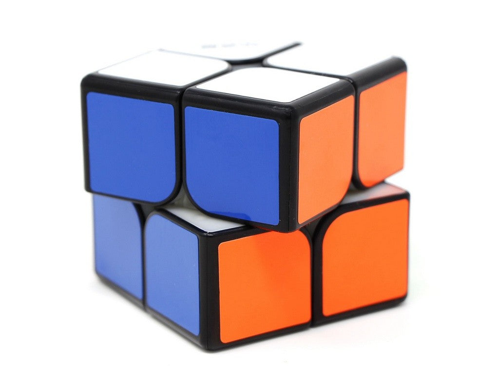 Vista superior do QiYi MS 2x2 Magnético com as cores em evidência