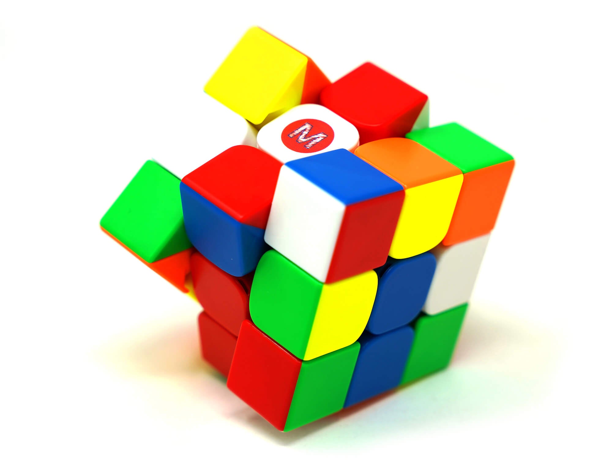 Cubo Mágico 3x3 Manual do Mundo Magnético Cuber Pro — vista frontal com identidade visual da collab