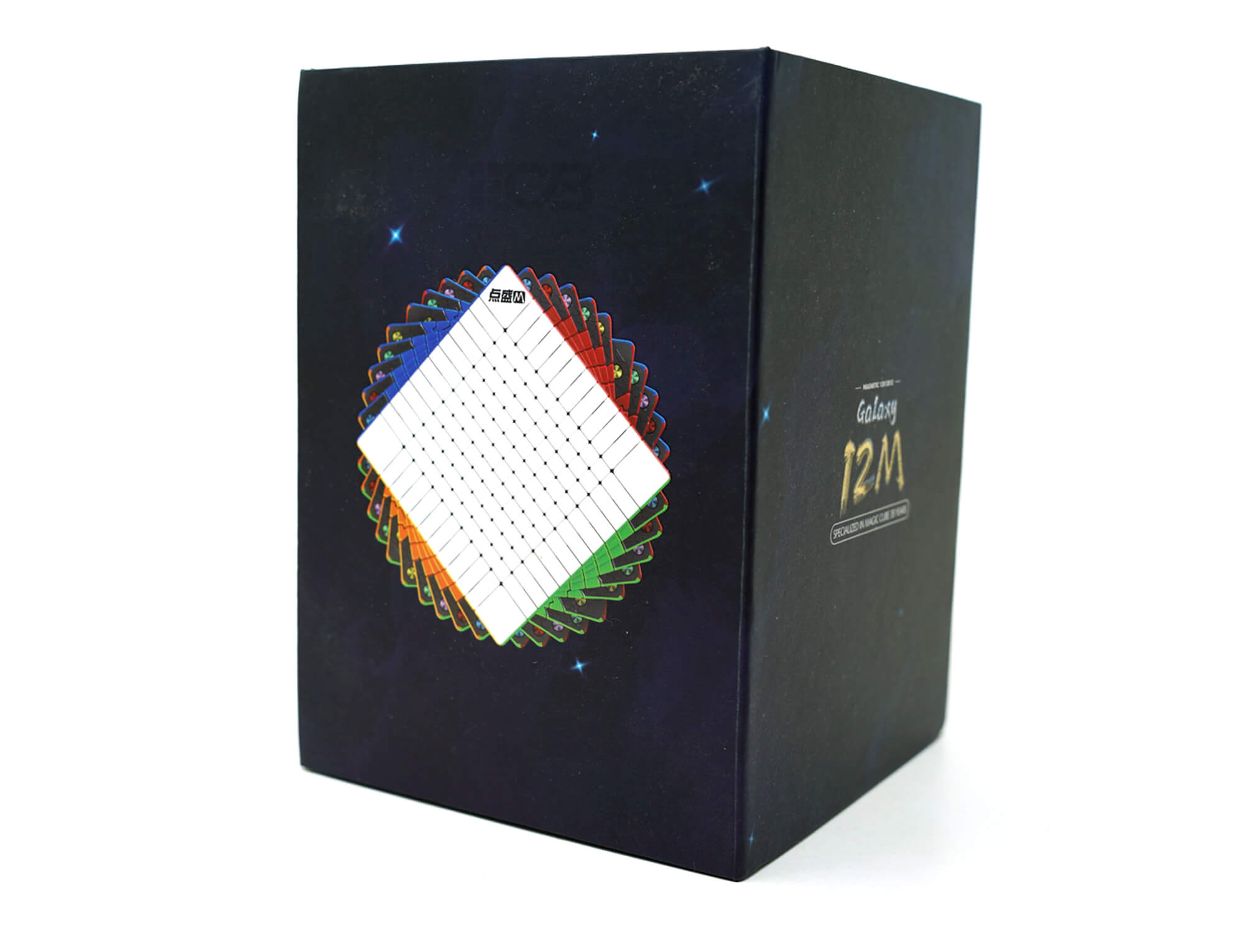 Embalagem do Cubo Mágico 12x12 Diansheng Galaxy Magnético UV