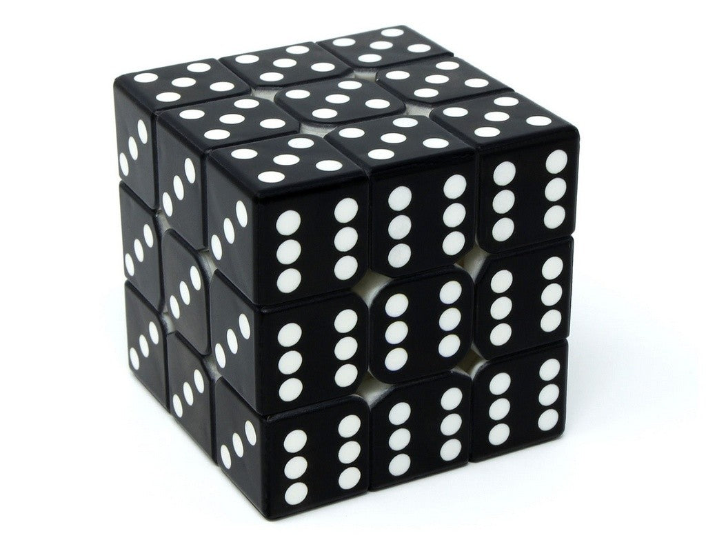 Cubo Mágico Dado Vinci Cube com face mostrando seis pontos em destaque
