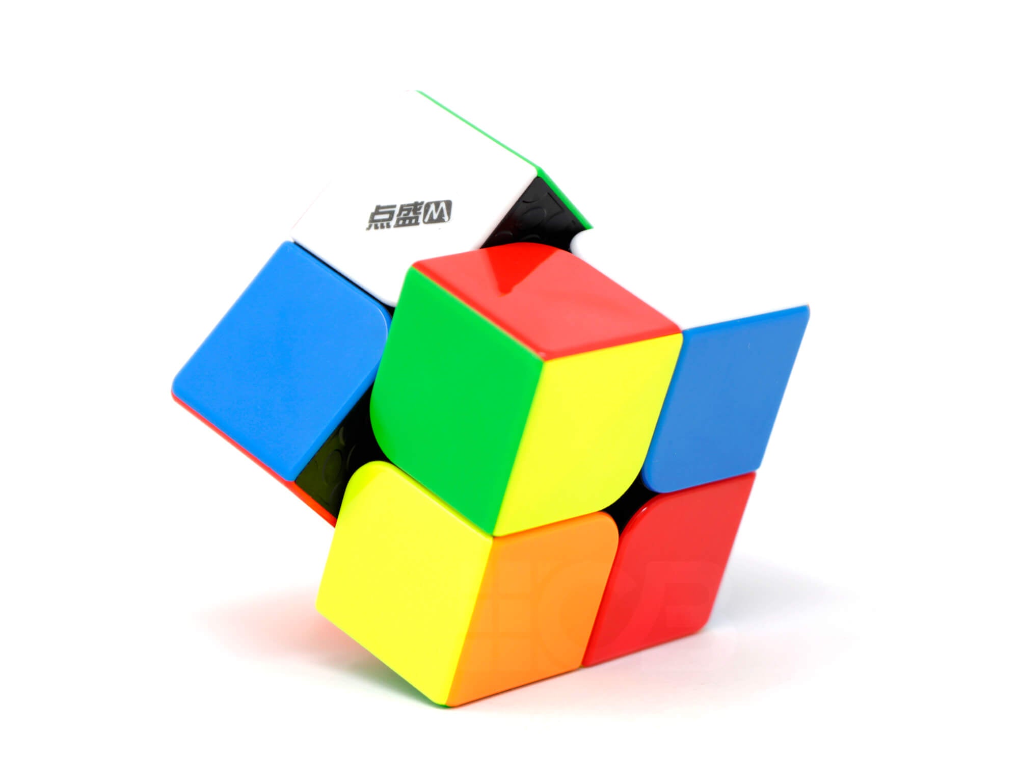 Cubo Mágico 2x2 Diansheng Solar S2M Magnético stickerless — vista frontal