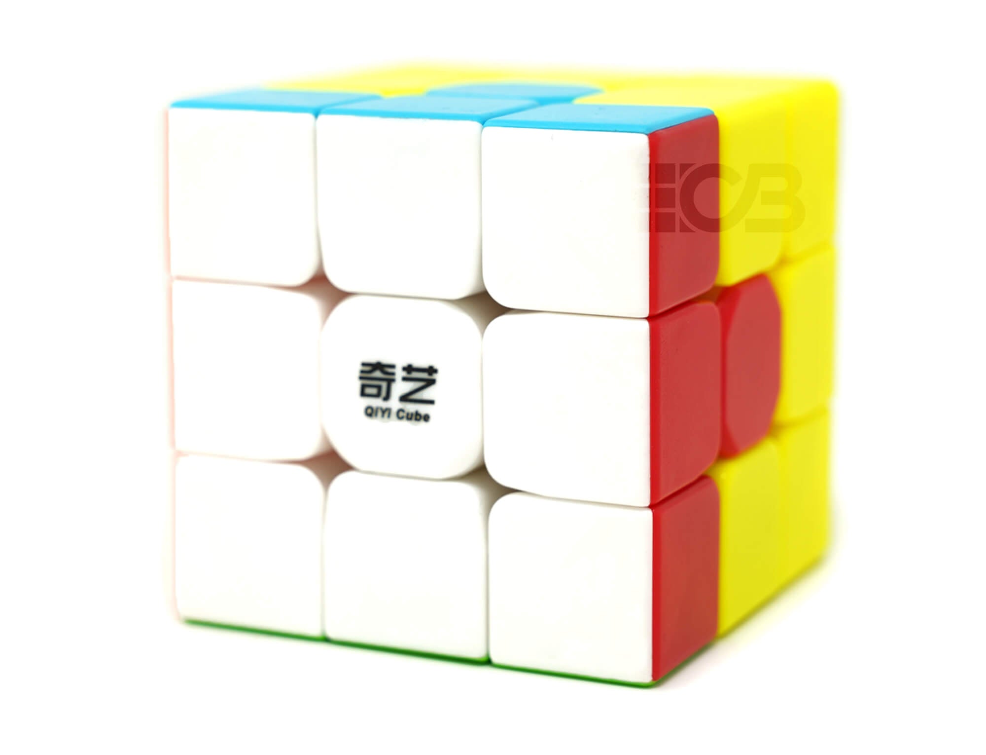 Cubo Mágico Kids UT QiYi com faces embaralhadas em close