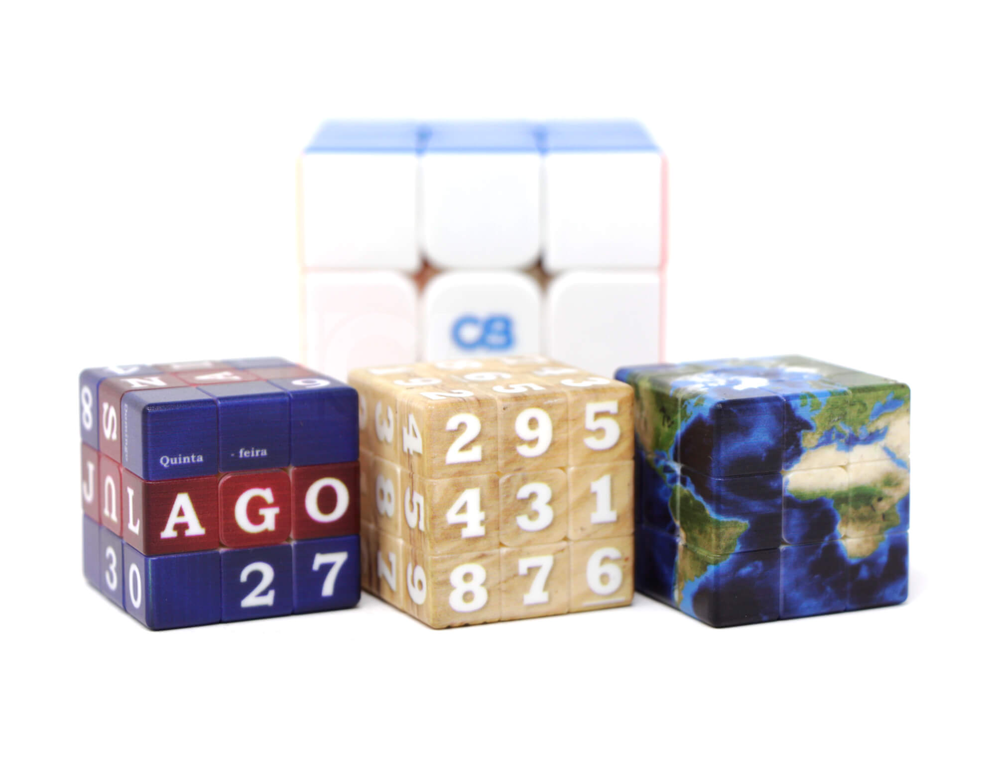 Mini Cubo Mágico 3x3 personalizado design Planet com impressão UV, 30 mm