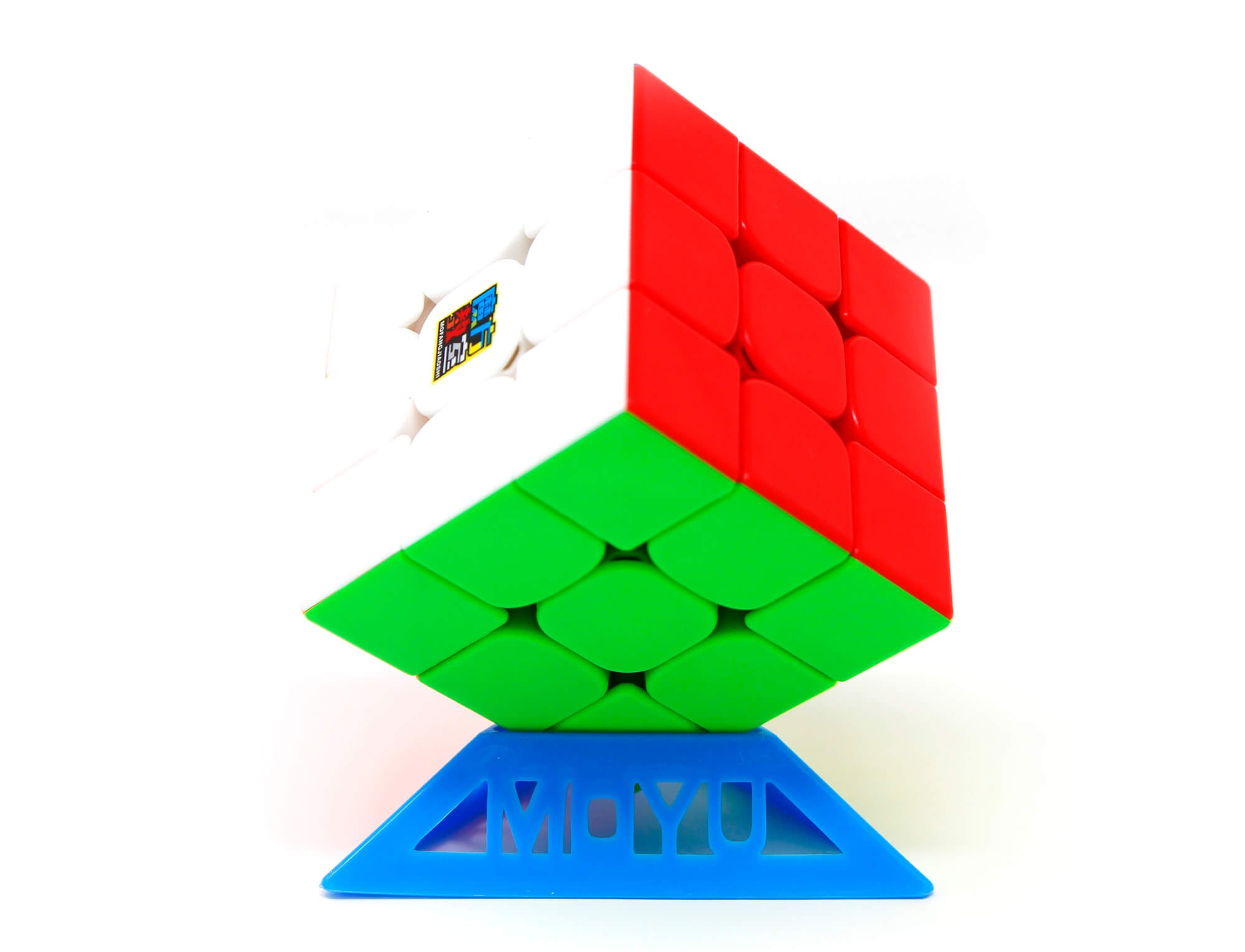 Cubo Mágico RS3M 2021 MagLev MoYu com face inferior visível — peças coloridas sem adesivos